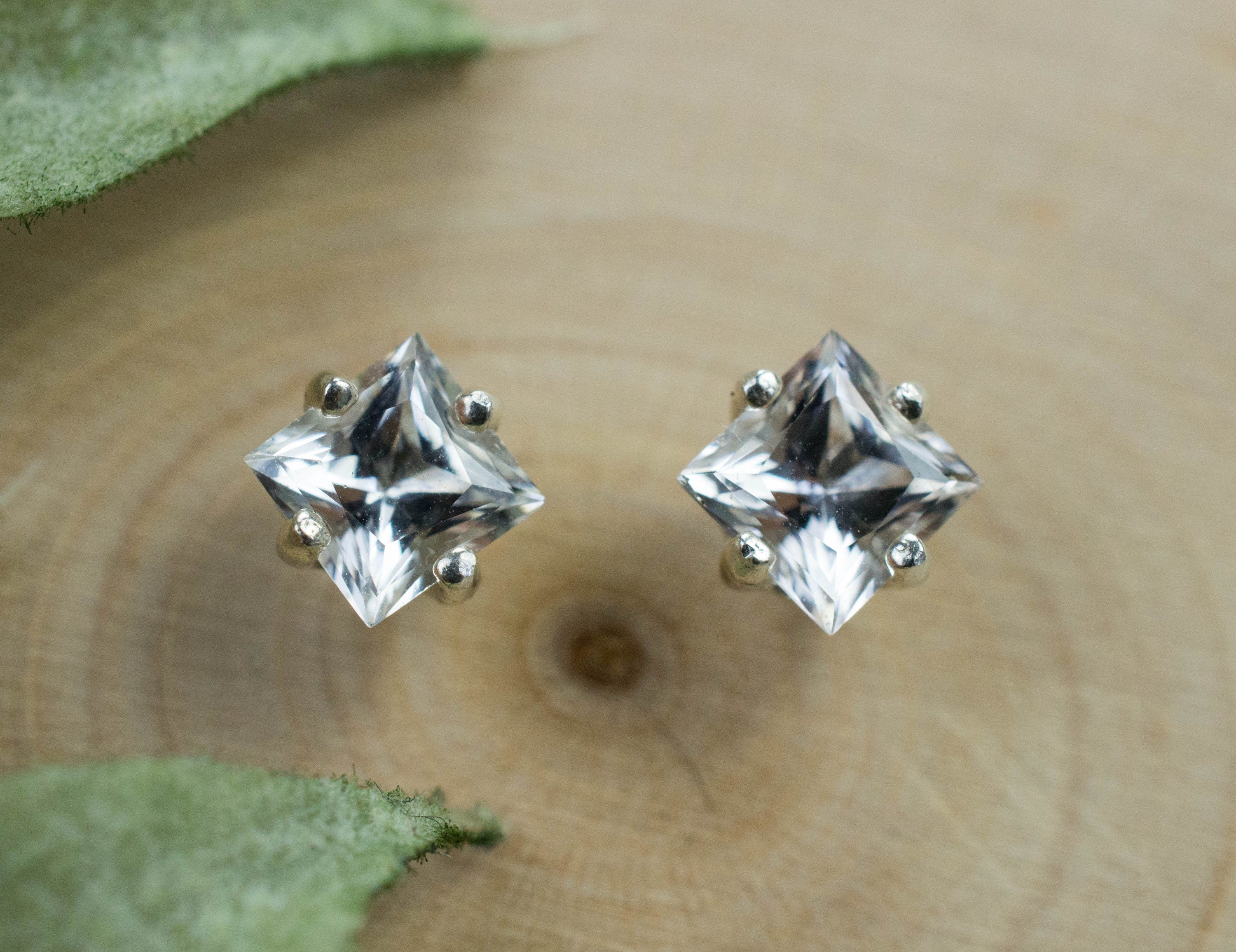 Danburite Earrings; Natural Mexico Mined Danburite; 1.230cts - Mark Oliver Gems