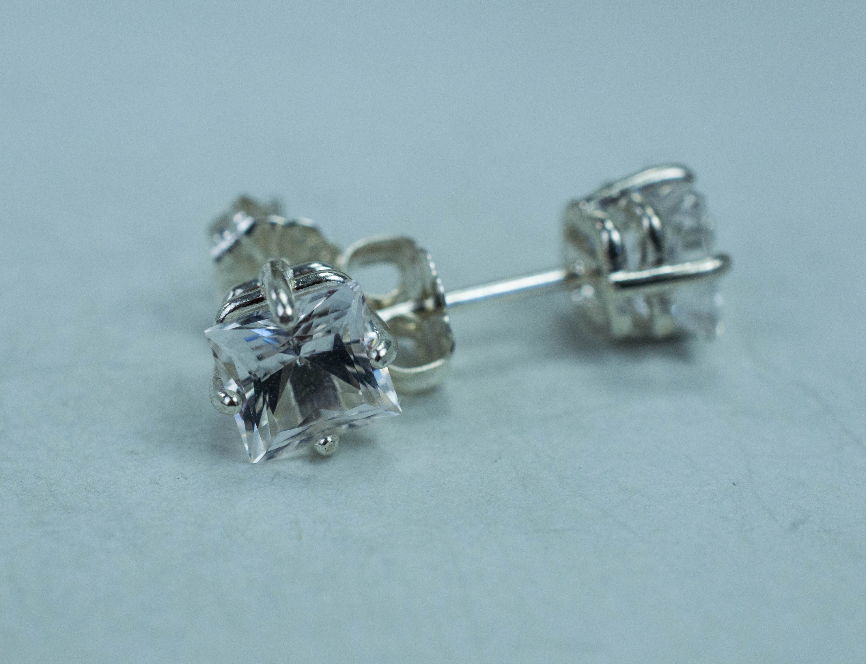 Danburite Earrings; Natural Mexico Mined Danburite; 2.165cts - Mark Oliver Gems