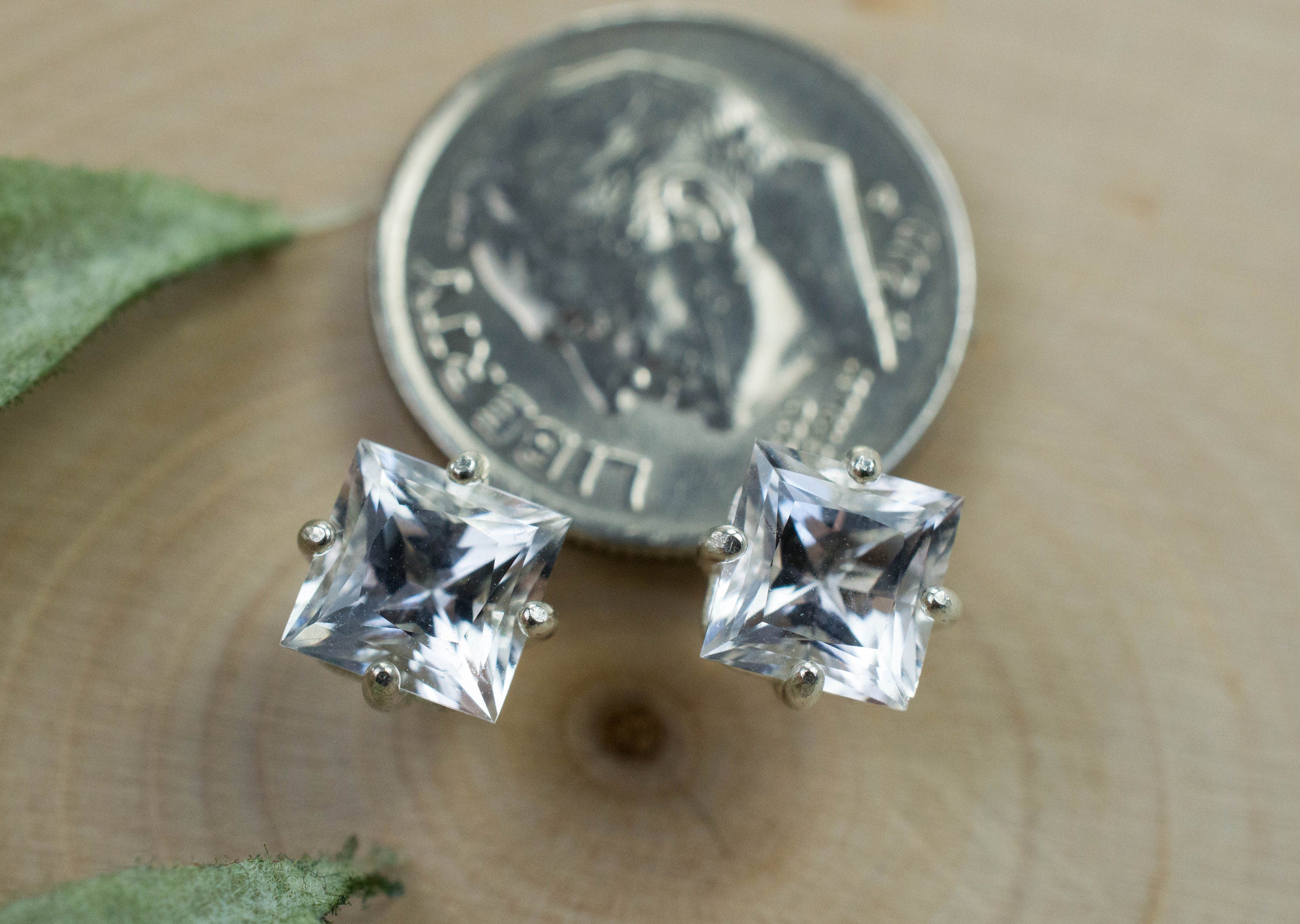 Danburite Earrings; Natural Mexico Mined Danburite; 2.165cts - Mark Oliver Gems