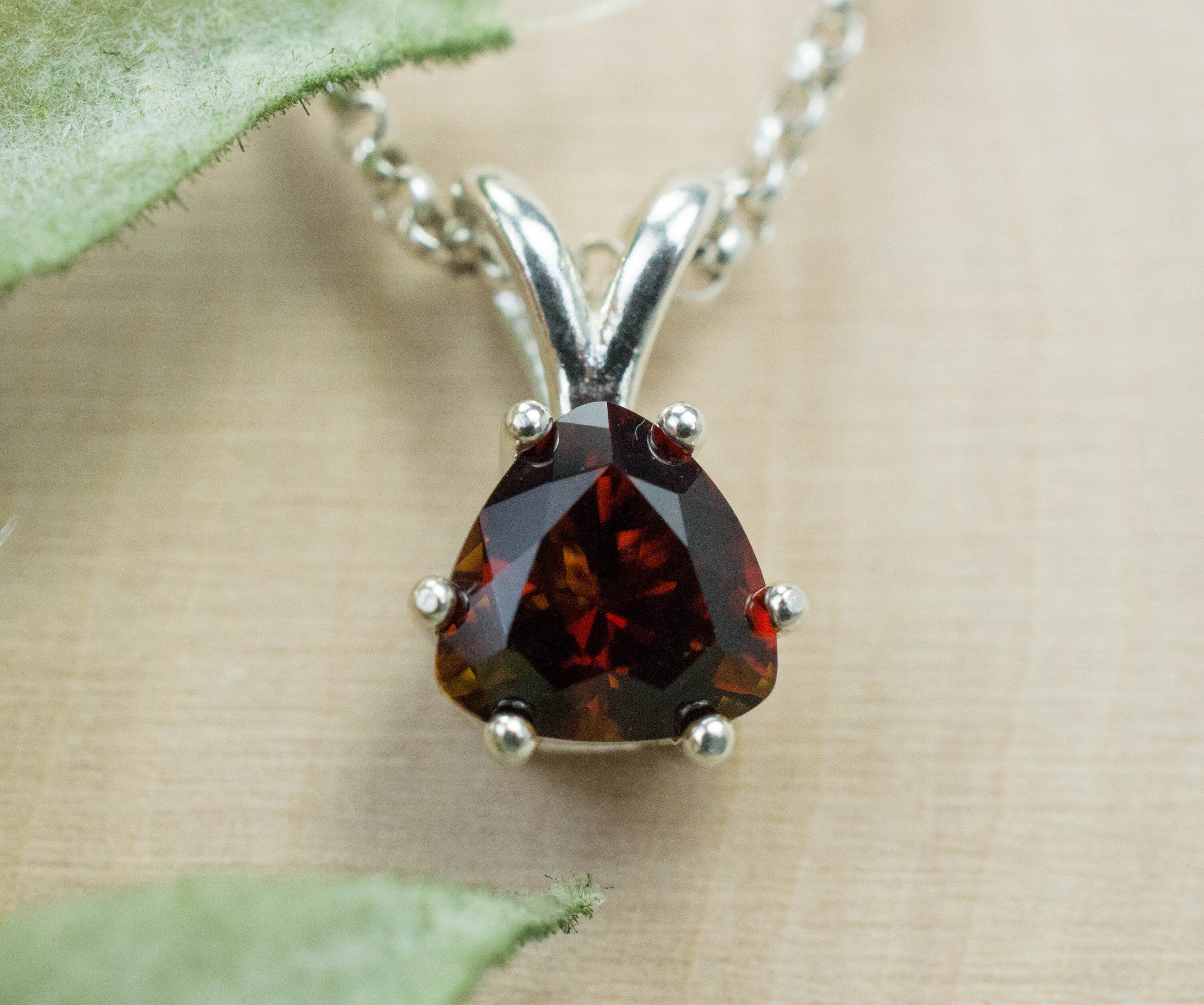 Sunset Tourmaline Pendant; Natural Untreated Tanzania Tourmaline - Mark Oliver Gems