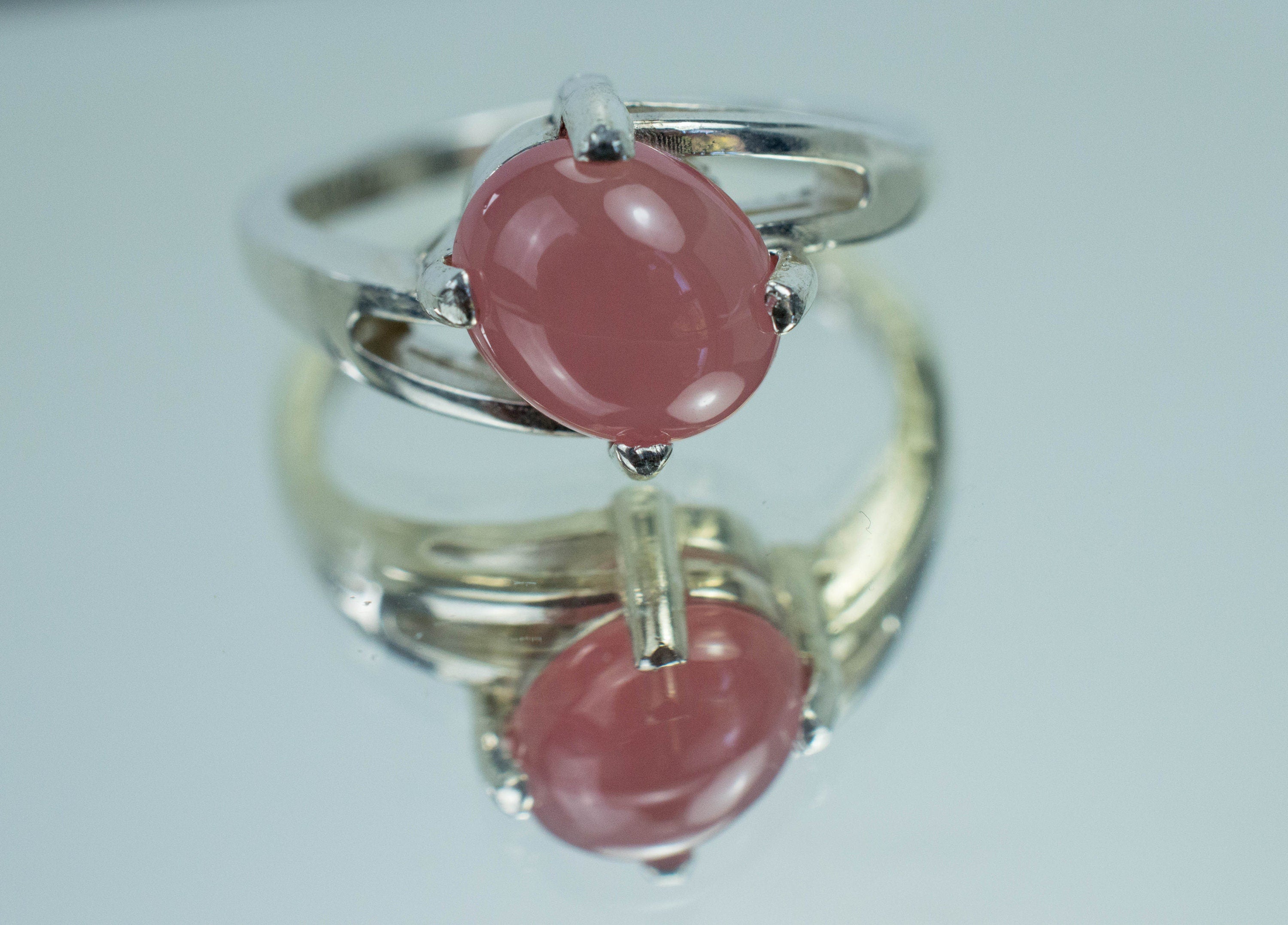 Rhodochrosite Ring, Genuine Untreated Japan Rhodochrosite - Mark Oliver Gems