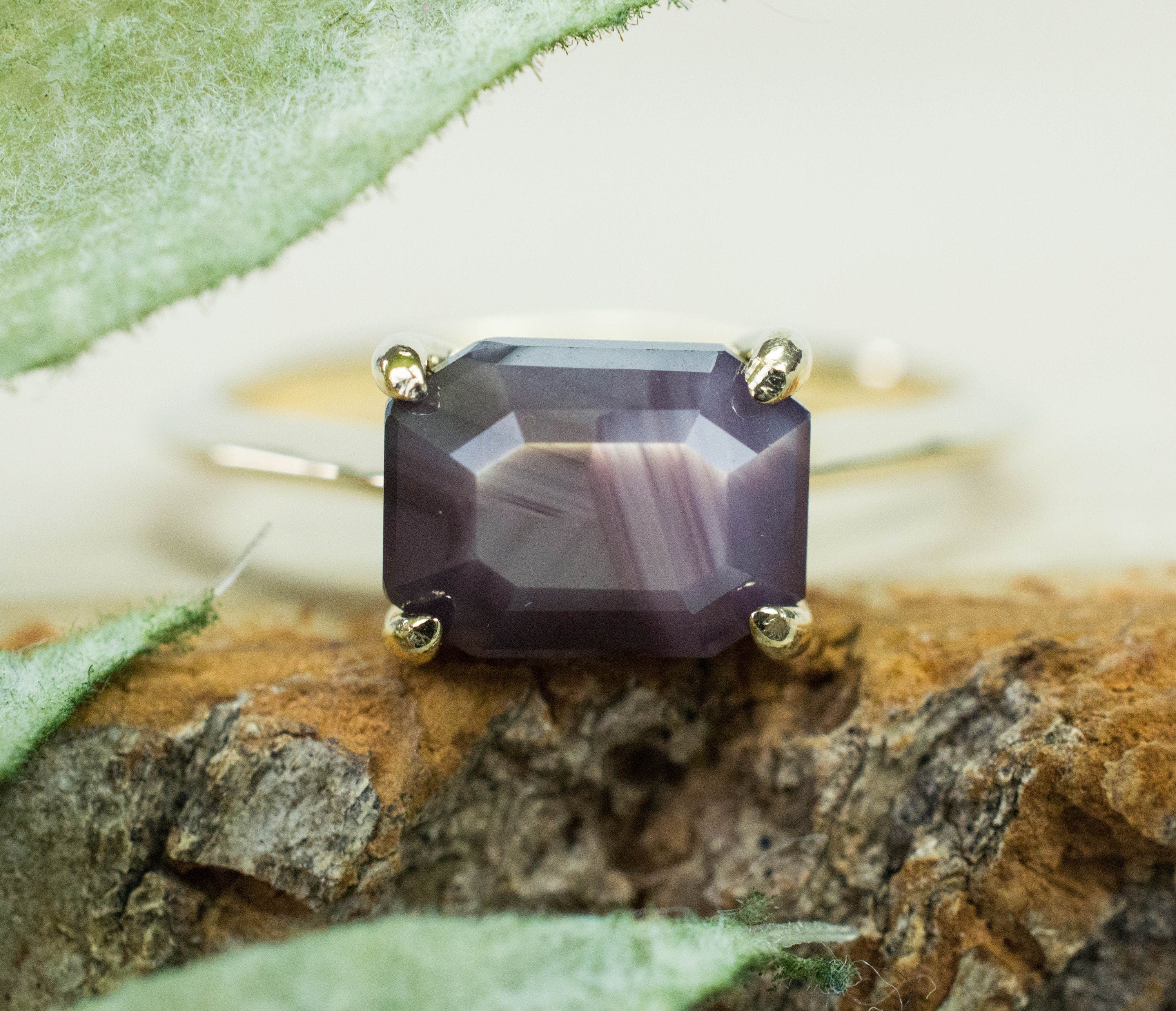 Sapphire Ring, Genuine Untreated Sri Lanka Opalescent Sapphire - Mark Oliver Gems