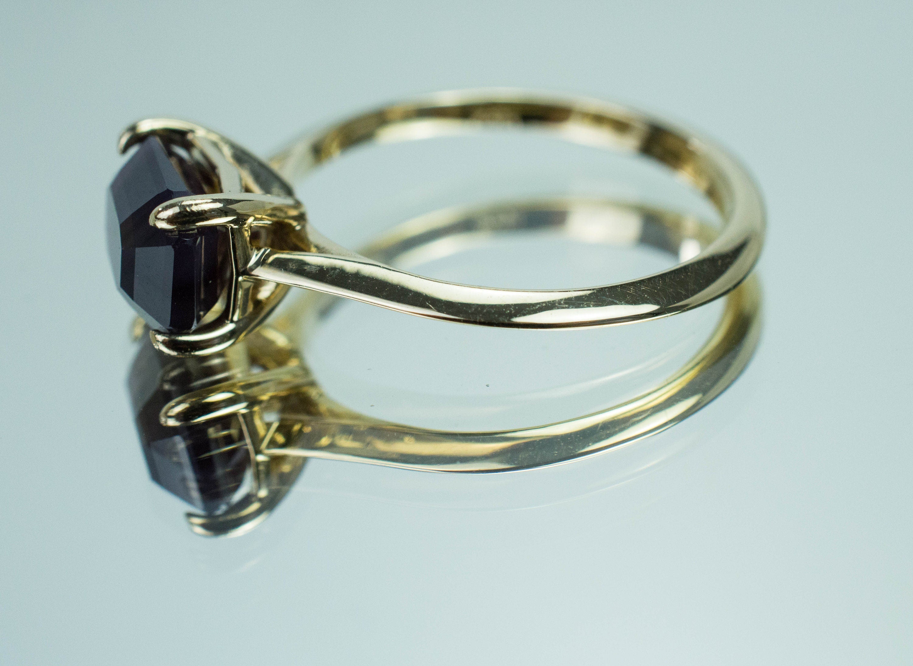 Sapphire Ring, Genuine Untreated Sri Lanka Opalescent Sapphire - Mark Oliver Gems