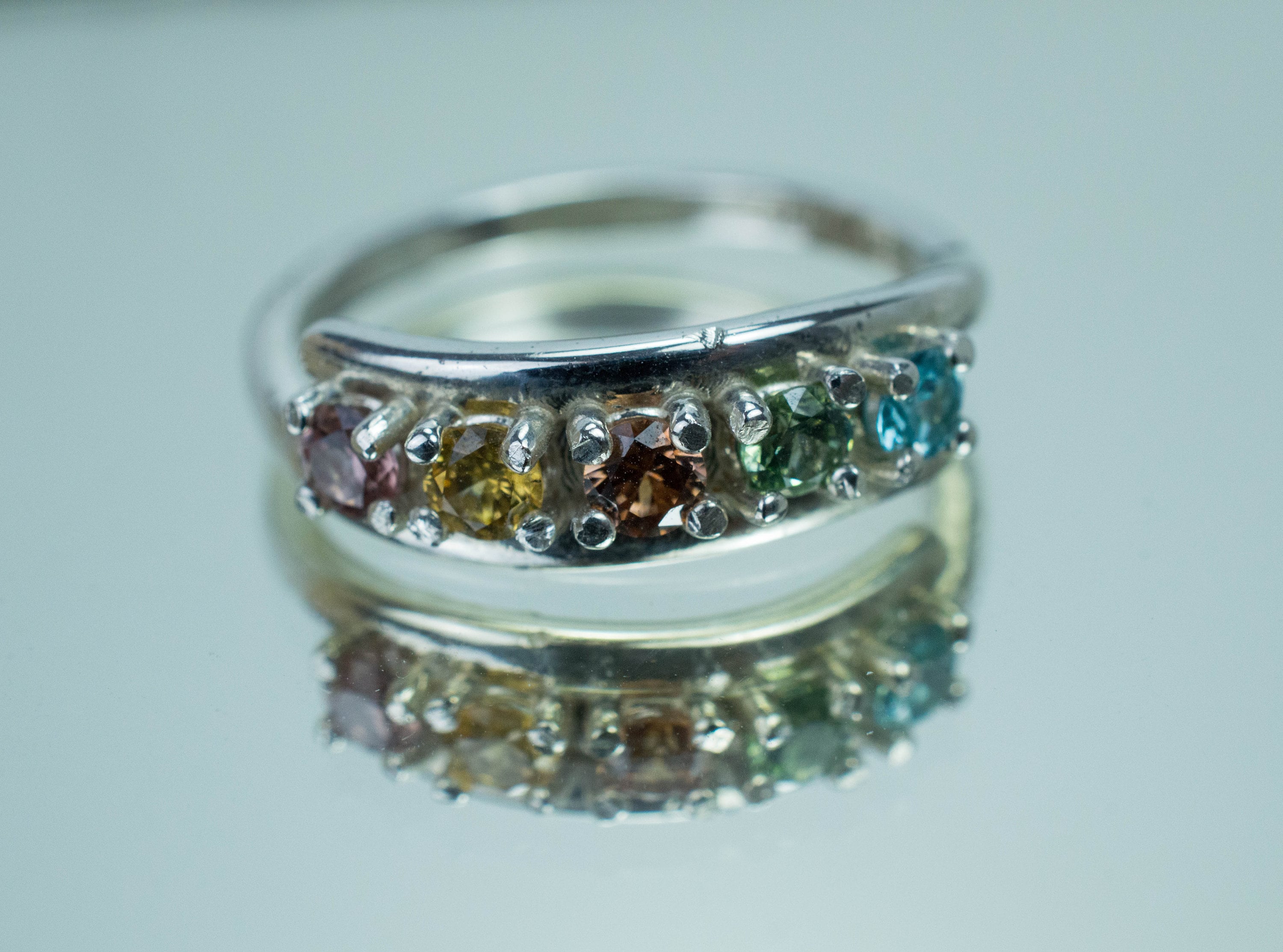 Zircon Ring, Genuine Untreated Zircon Set - Mark Oliver Gems