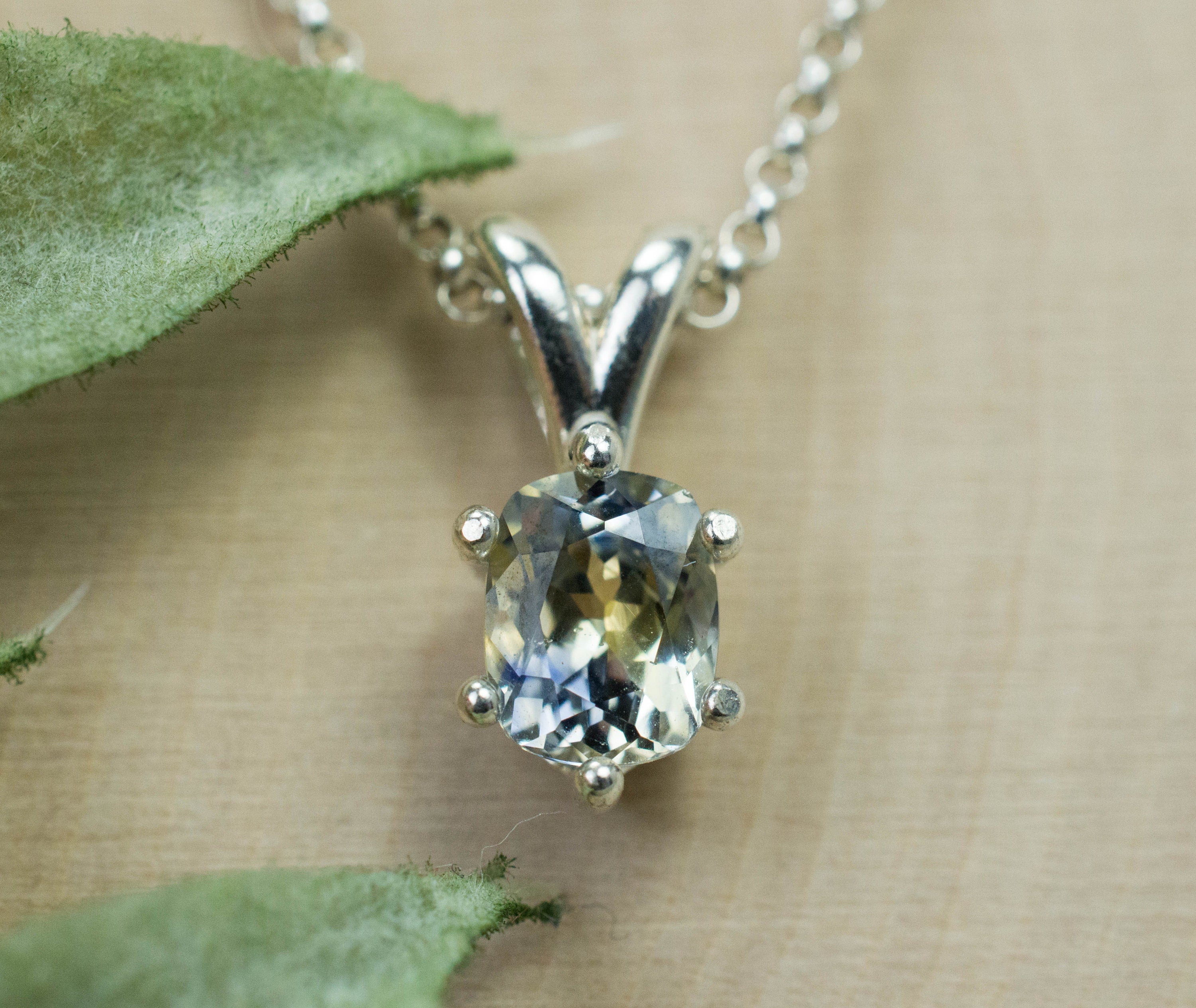 Parti Sapphire Pendant, Genuine Untreated Sri Lanka Sapphire - Mark Oliver Gems