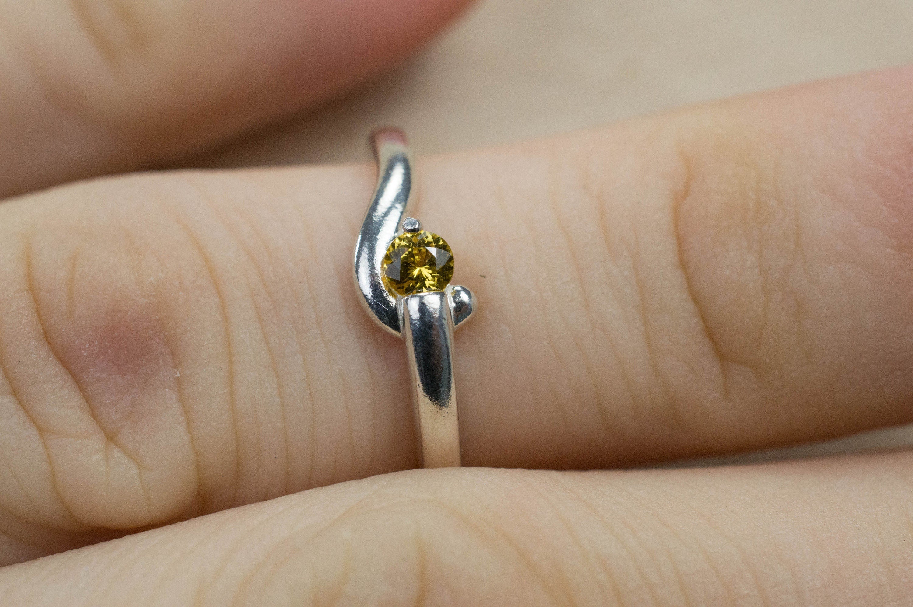 Yellow Sapphire Ring, Genuine Sri Lankan Sapphire - Mark Oliver Gems