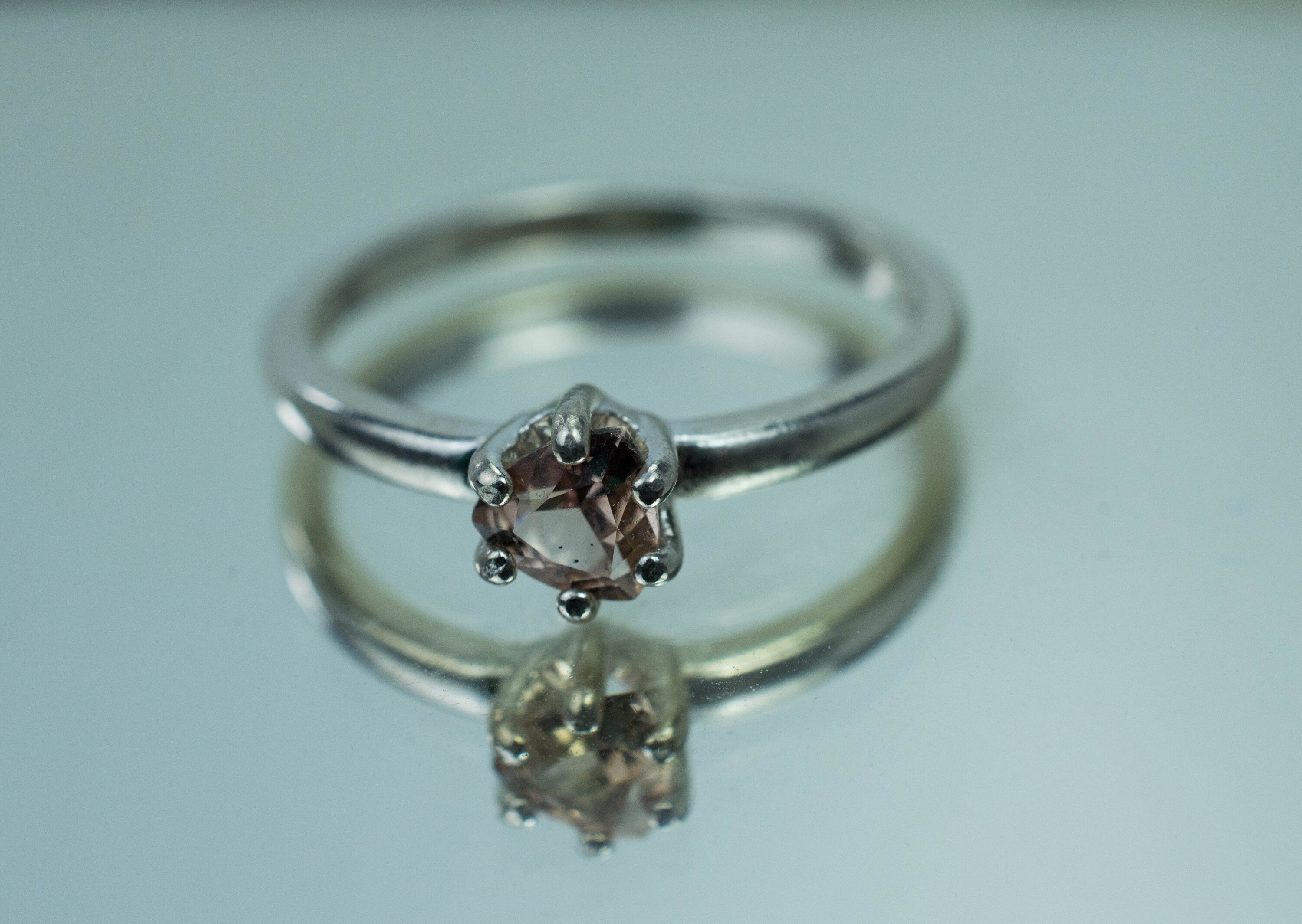 Tunduru Garnet Ring; Genuine Untreated Tanzania Garnet; 0.470cts - Mark Oliver Gems