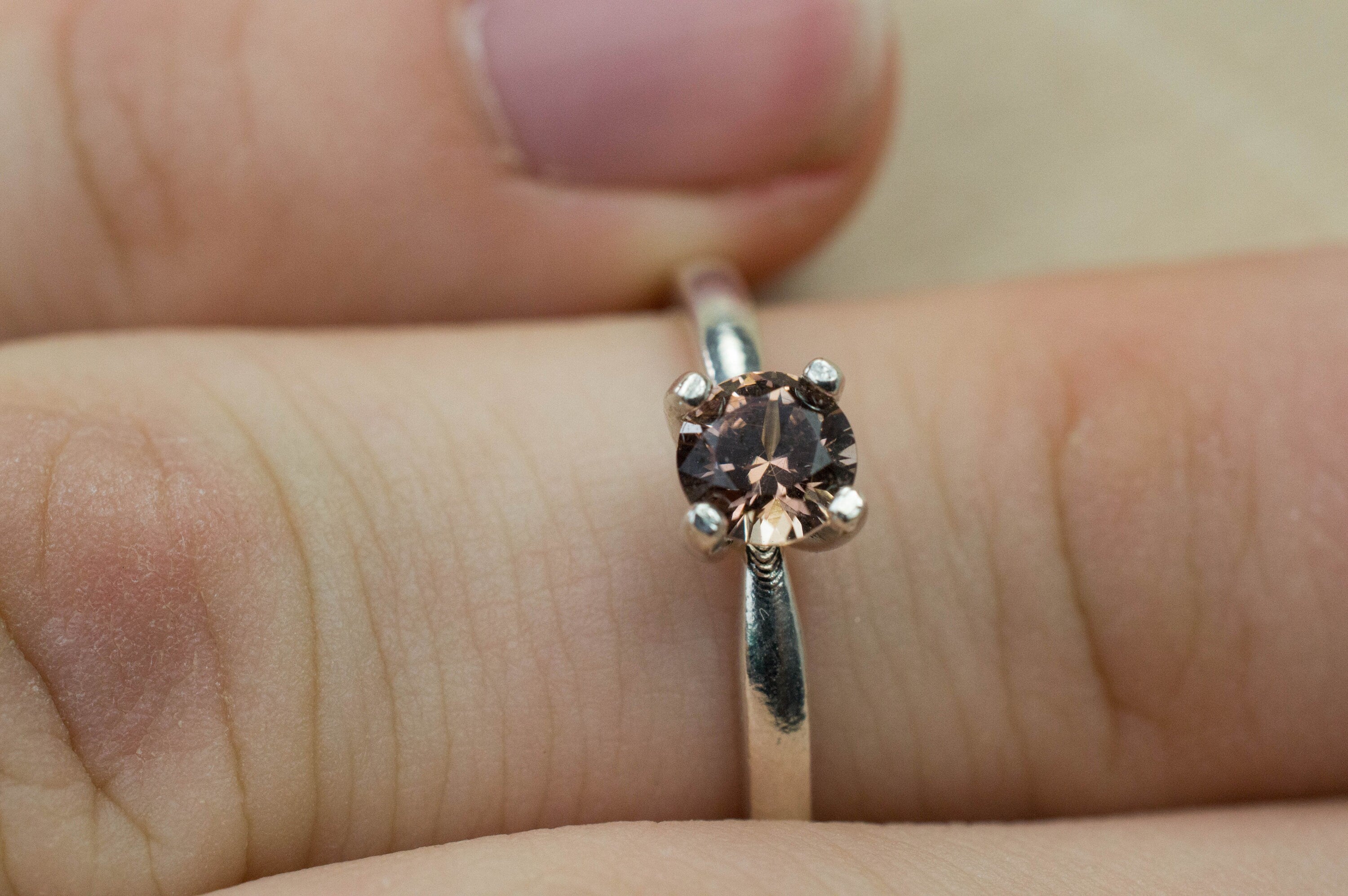 Tunduru Garnet Ring; Genuine Untreated Tanzania Garnet; 0.540cts - Mark Oliver Gems