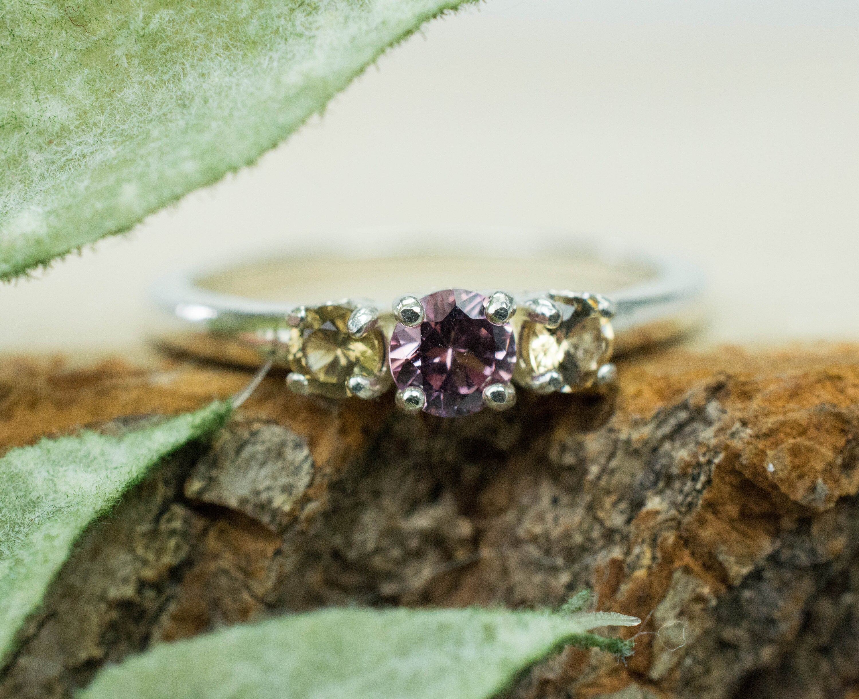 Tunduru Garnet Ring; Natural Untreated Tanzania Garnets; 0.500cts - Mark Oliver Gems