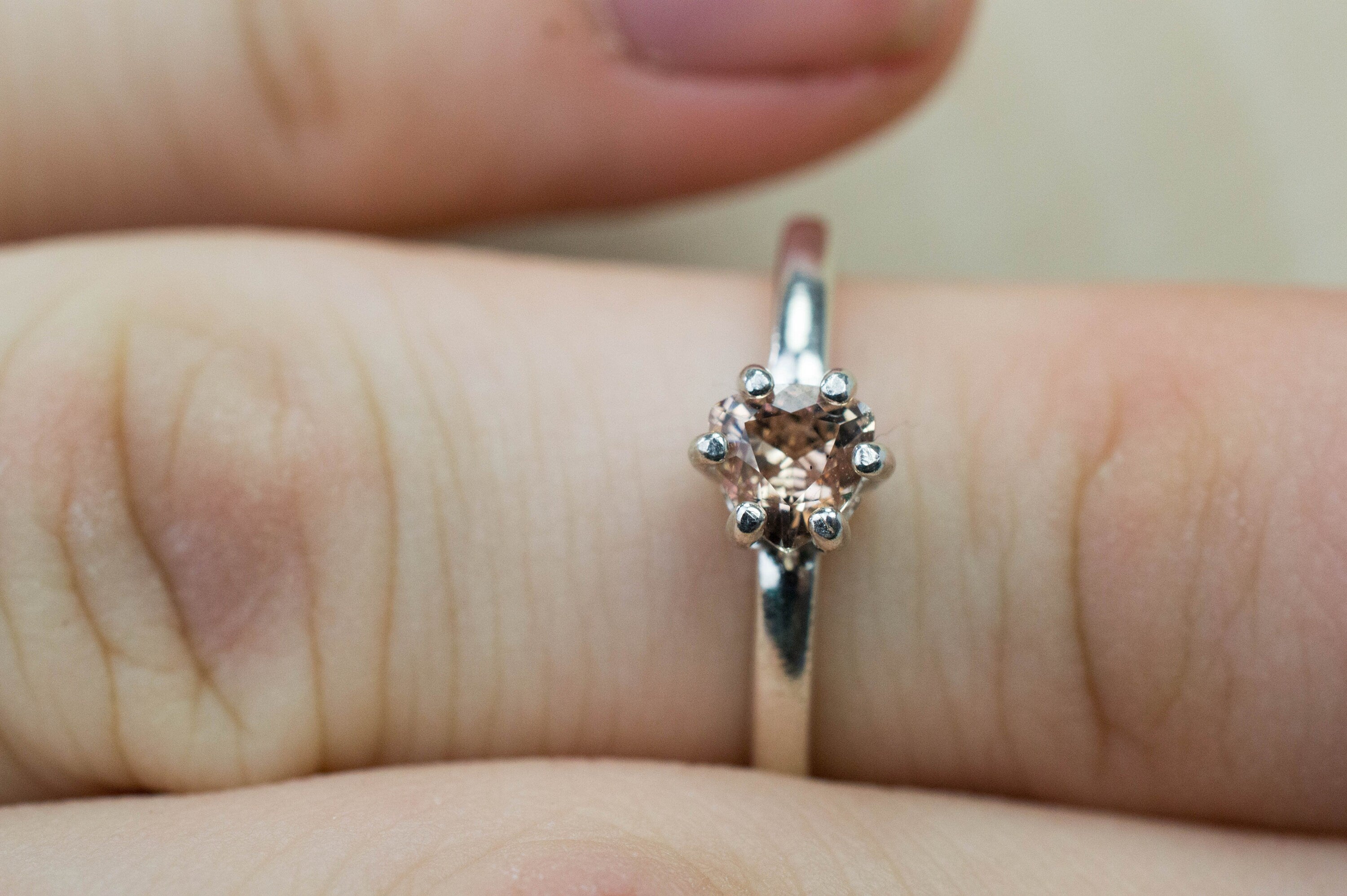 Tunduru Garnet Ring; Genuine Untreated Tanzania Garnet; 0.470cts - Mark Oliver Gems
