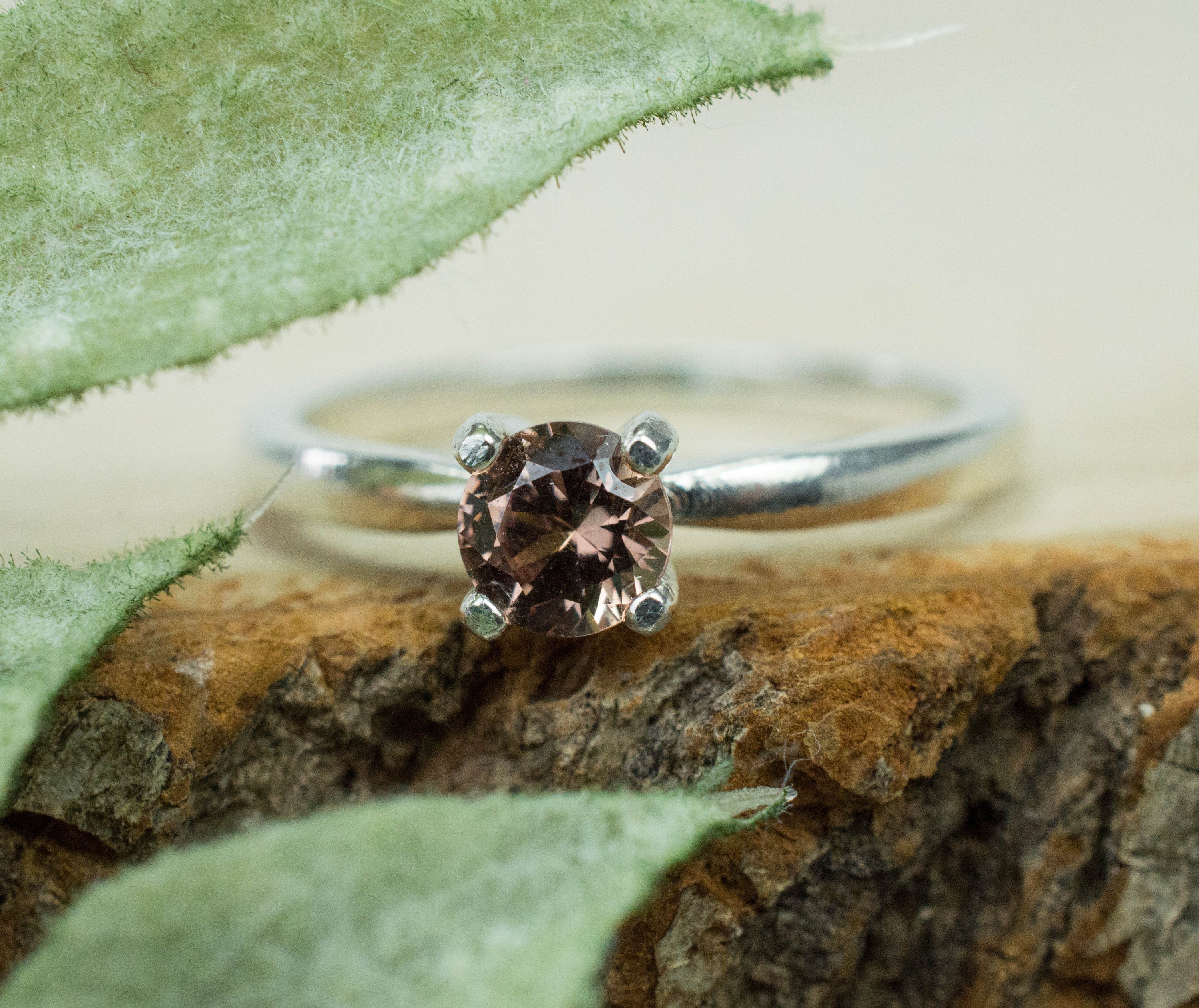 Tunduru Garnet Ring; Genuine Untreated Tanzania Garnet; 0.540cts - Mark Oliver Gems