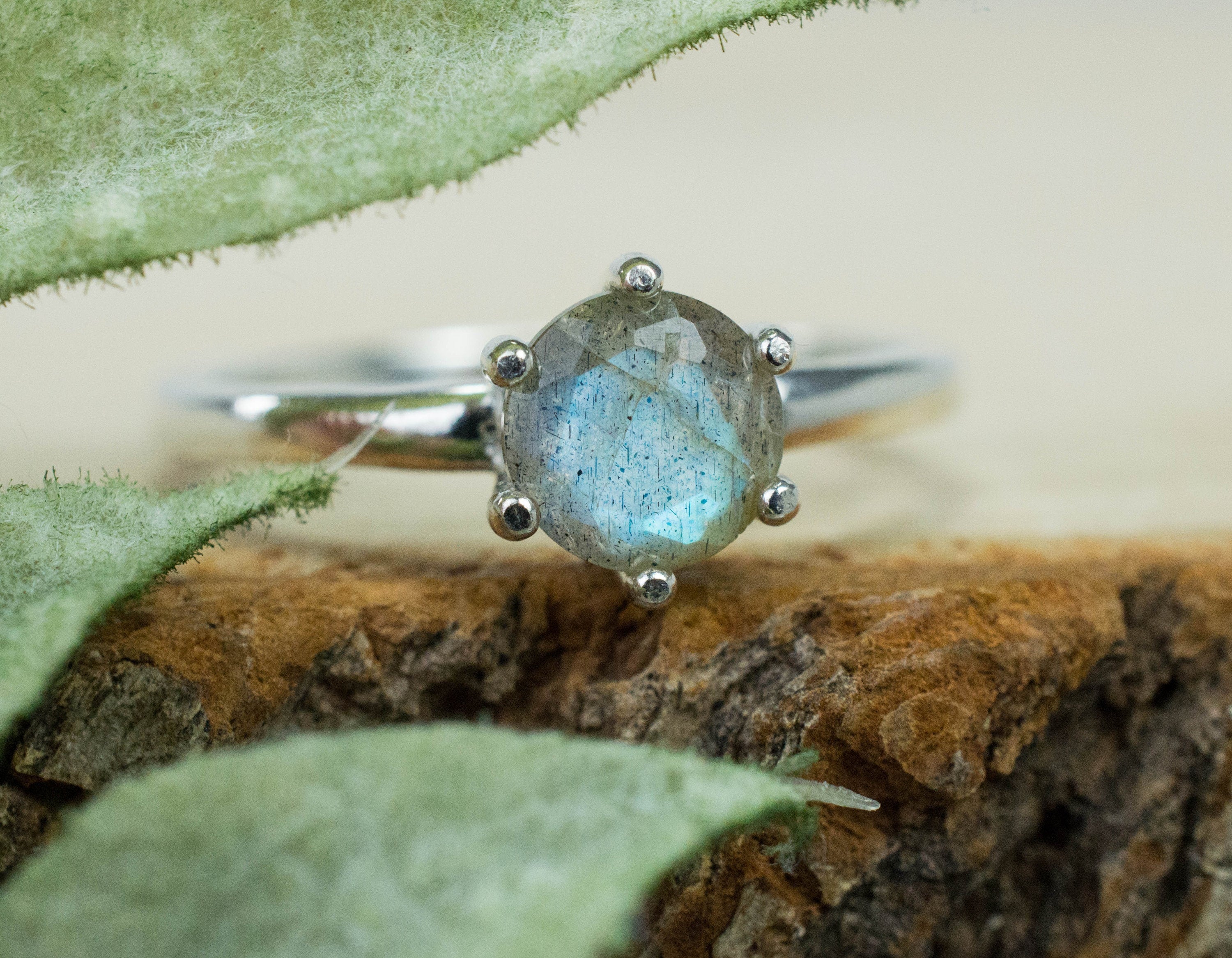 Labradorite Ring, Genuine Untreated Madagascar Labradorite - Mark Oliver Gems
