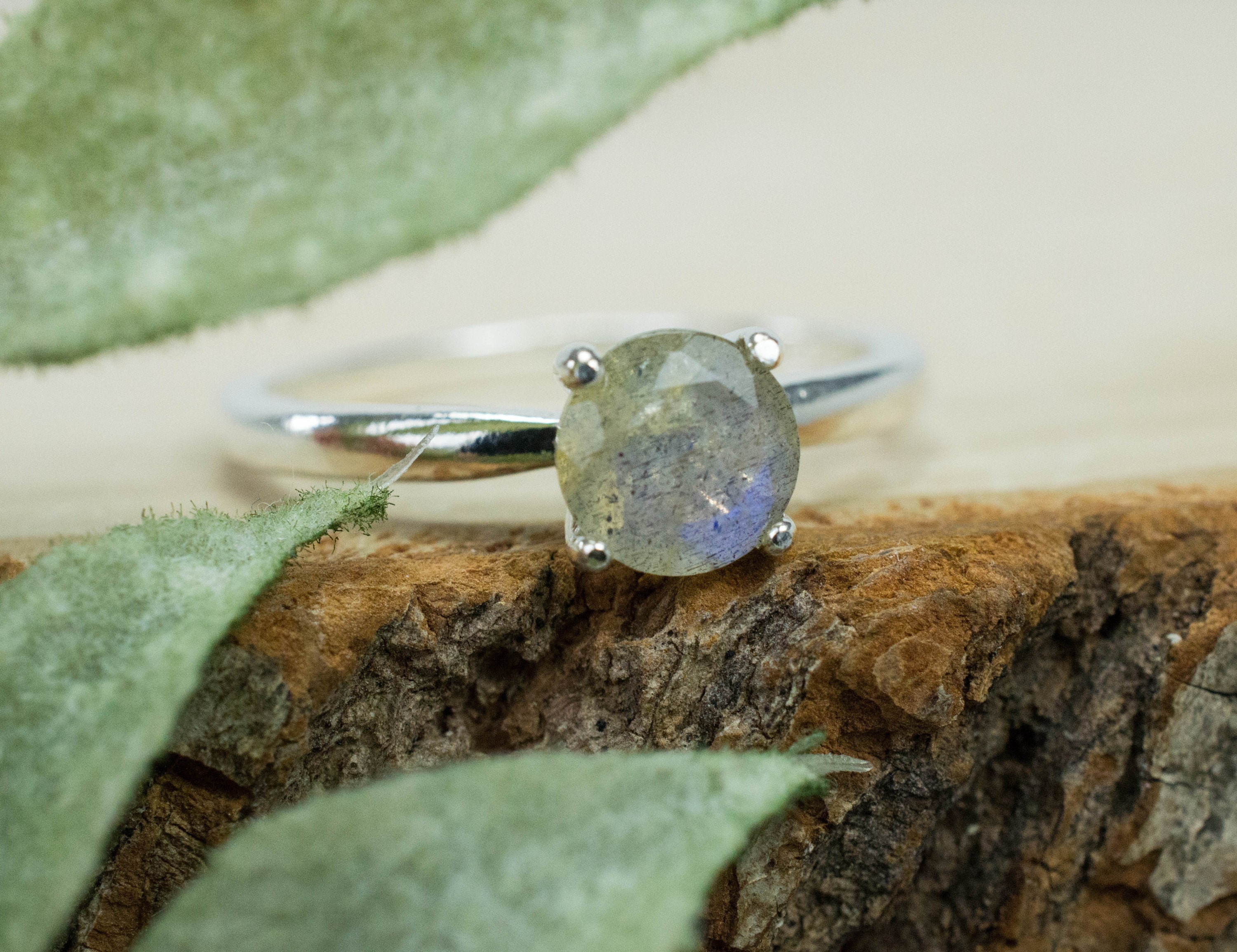 Labradorite Ring, Natural Untreated Madagascar Labradorite - Mark Oliver Gems