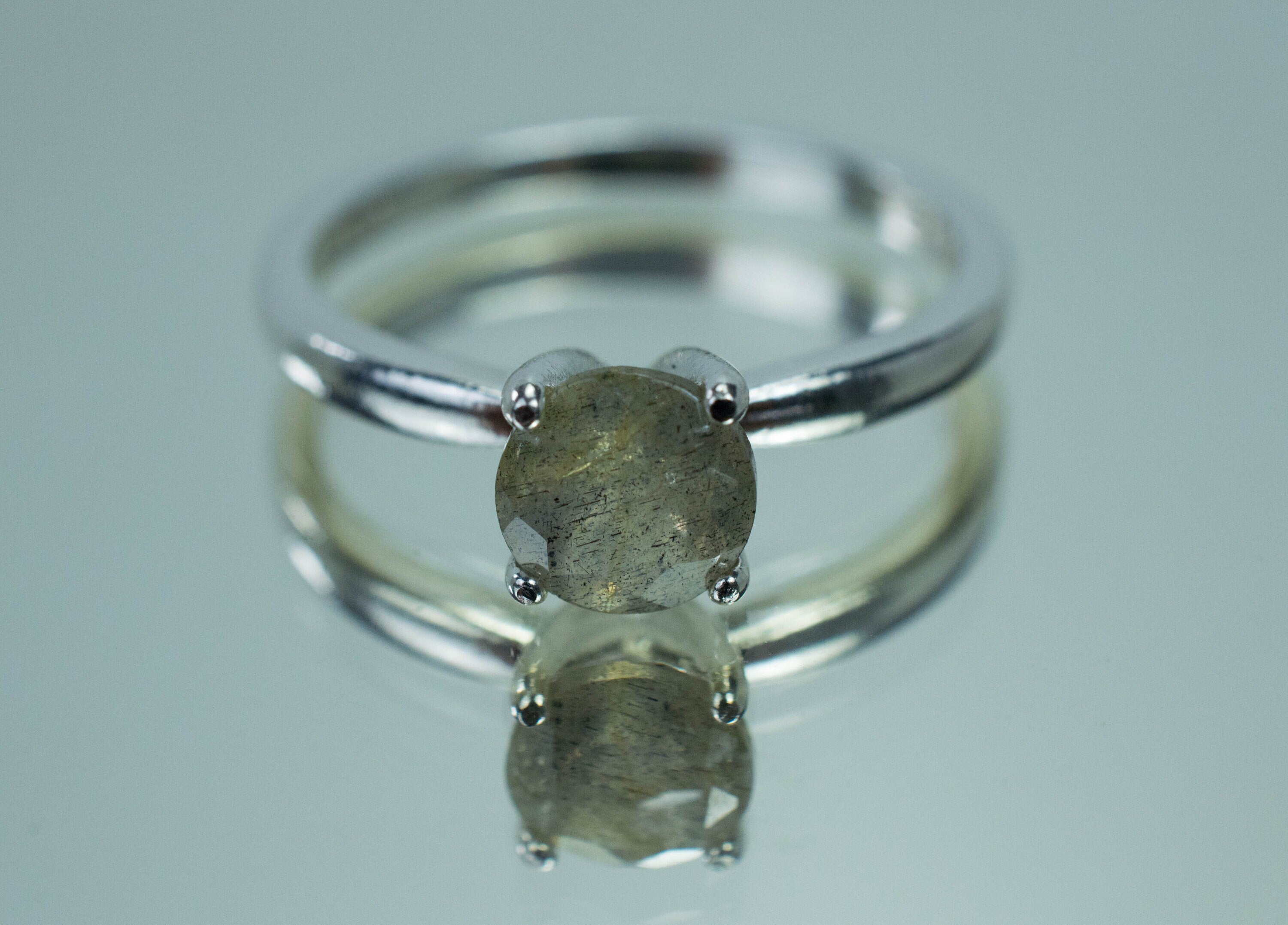 Labradorite Ring, Natural Untreated Madagascar Labradorite - Mark Oliver Gems