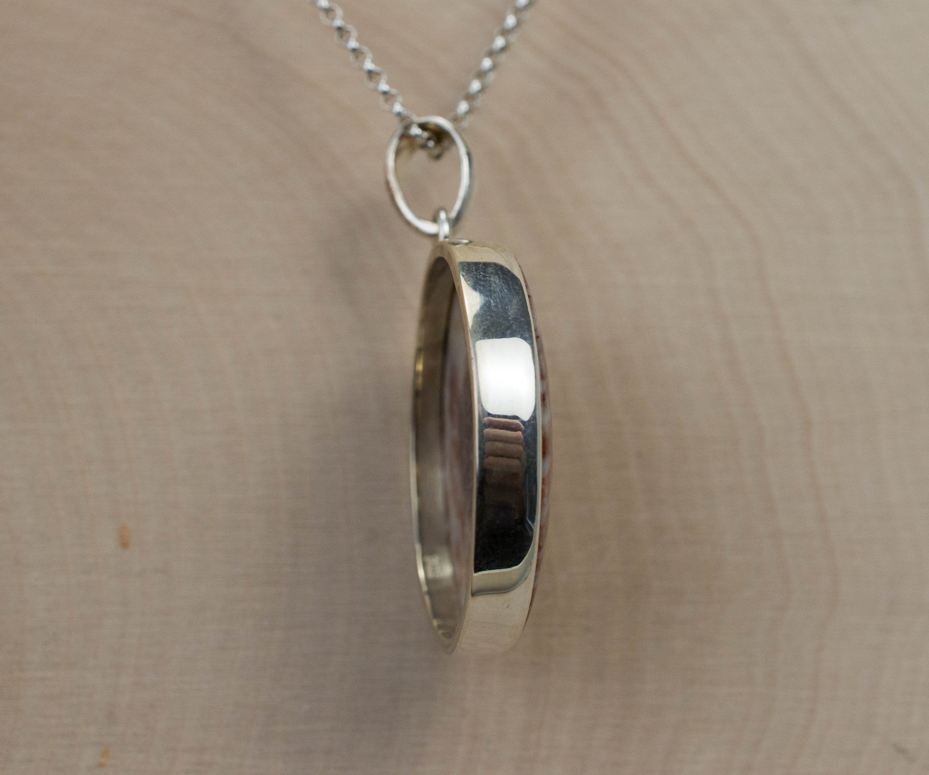 Coral Pendant; Natural Untreated Indonesian Fossil Coral - Mark Oliver Gems