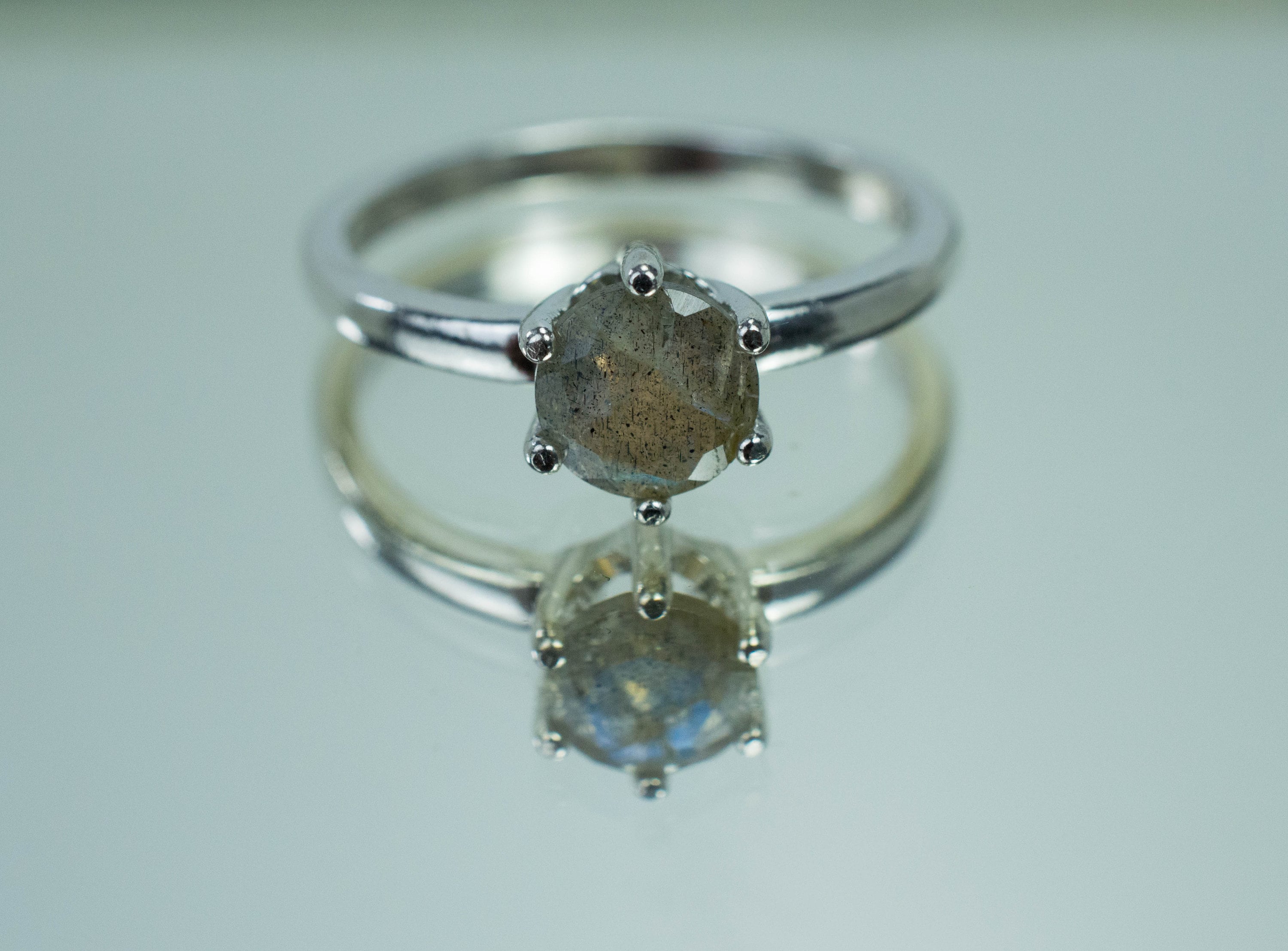Labradorite Ring, Genuine Untreated Madagascar Labradorite - Mark Oliver Gems