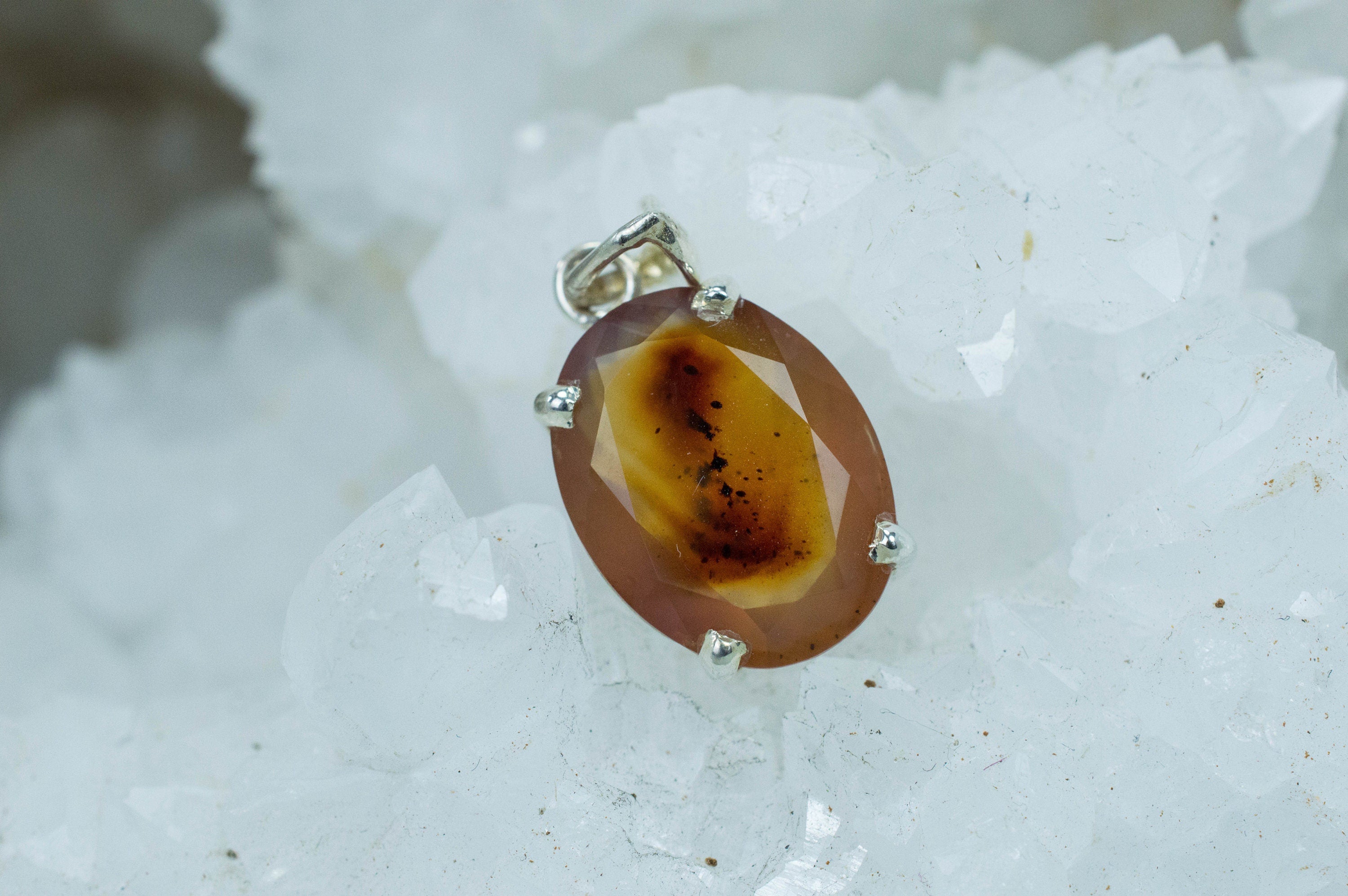 Montana Moss Agate Pendant, Natural Untreated Montana Agate; 8.740cts - Mark Oliver Gems