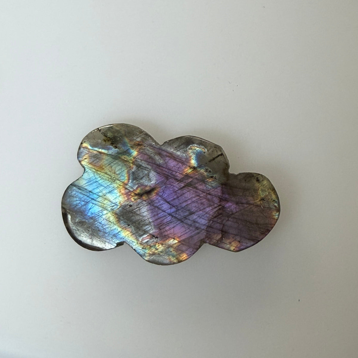 Labradorite Cabochon; Natural Untreated Madagascar Labradorite; 66.165cts