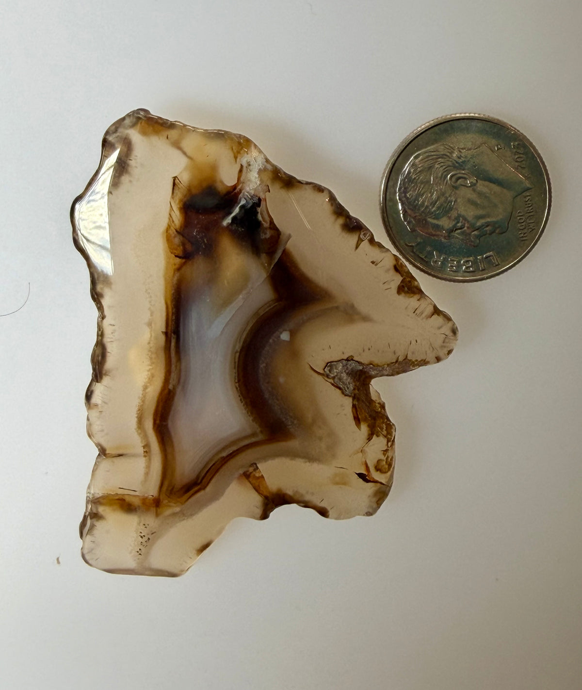 Turkish Agate Slice; 15.66 grams