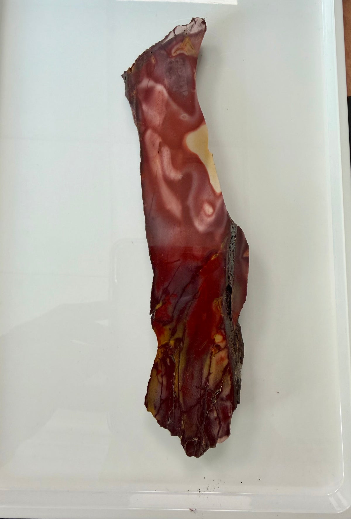 Mookaite Jasper Slab from Australia; 199.44 grams