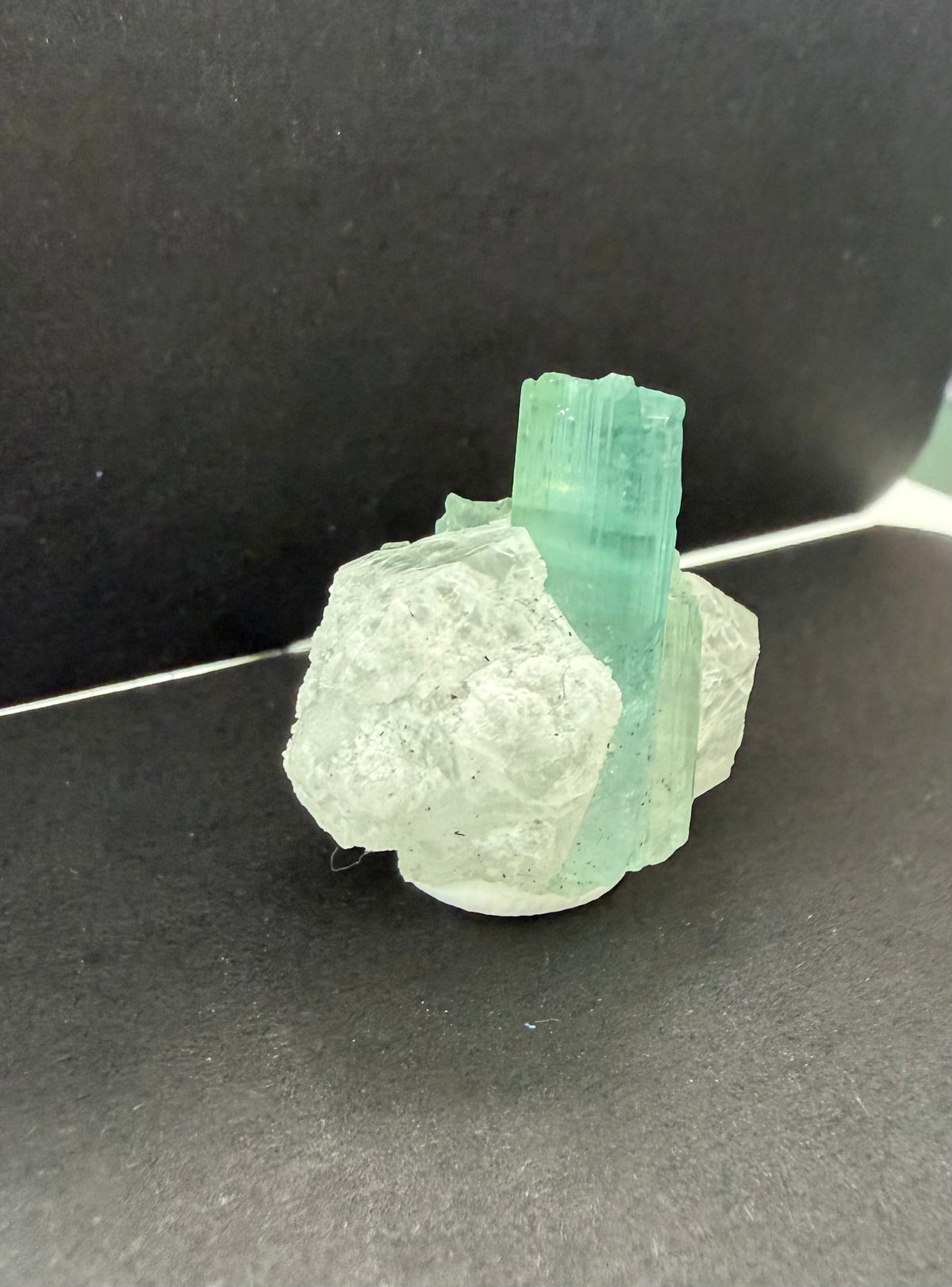 Tourmaline Quartz Crystal; Natural Untreated Afghanistan Raw Tourmaline; 30.225cts