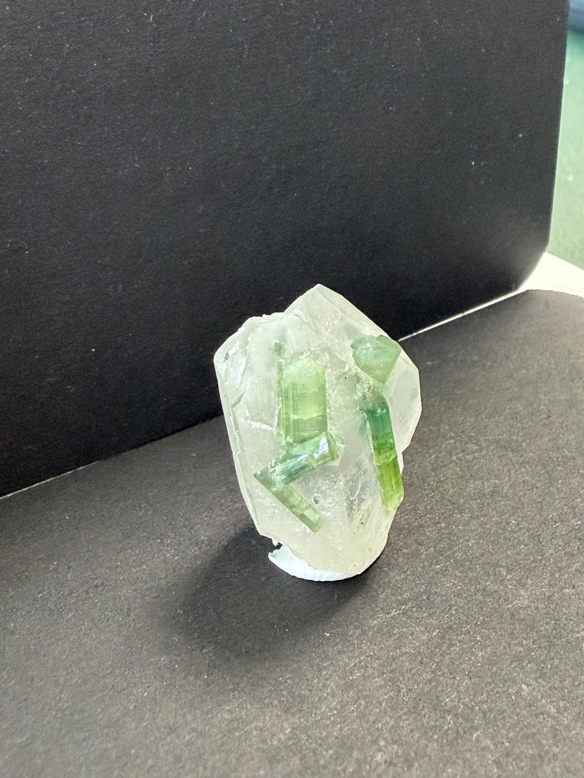 Tourmaline Quartz Crystal; Natural Untreated Afghanistan Raw Tourmaline; 35.185cts