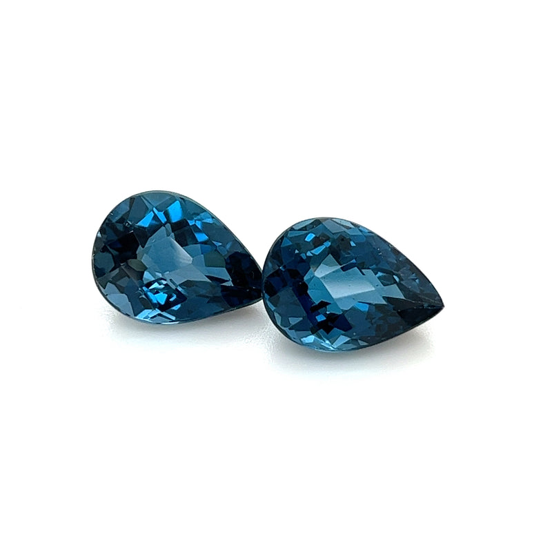 London Blue Topaz Gemstones; Natural Brazil Topaz, 13.870cts