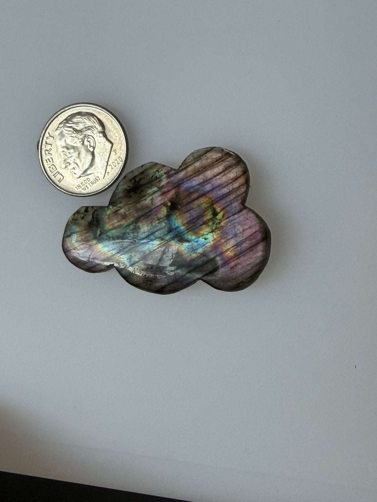 Labradorite Cabochon; Natural Untreated Madagascar Labradorite; 38.250cts