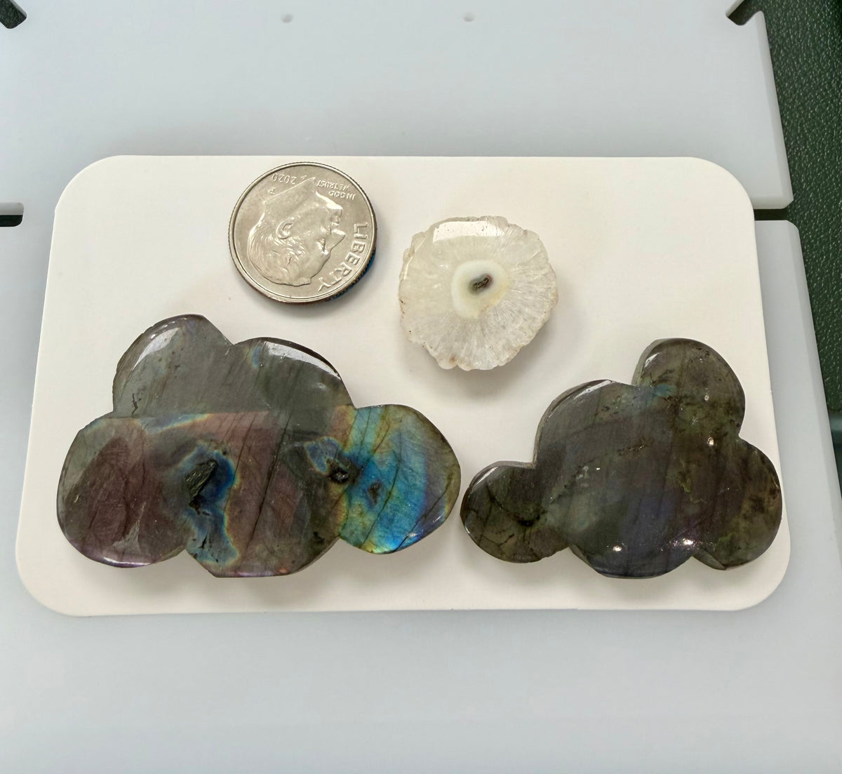 Labradorite and Solar Quartz Scene, 2004
