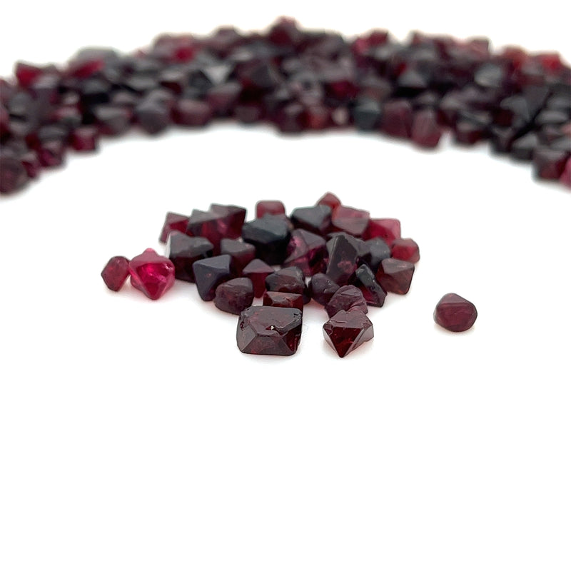 Red Spinel Gemstone; Natural Untreated Burma Spinel Octohedrons, Rough Spinel Crystals, 20ct lot