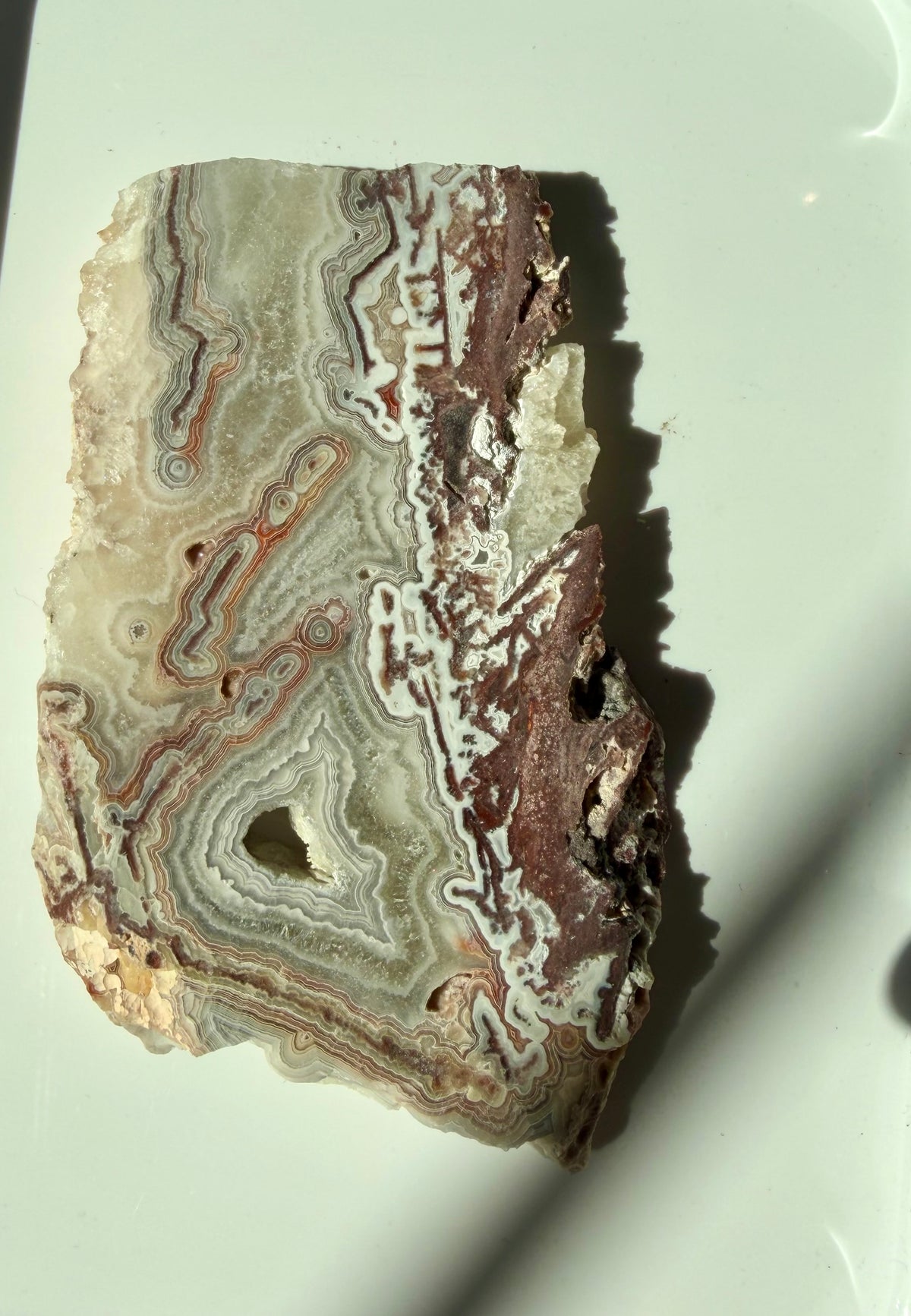 Crazy Lace Agate Slab from Mexico; 171.49 grams