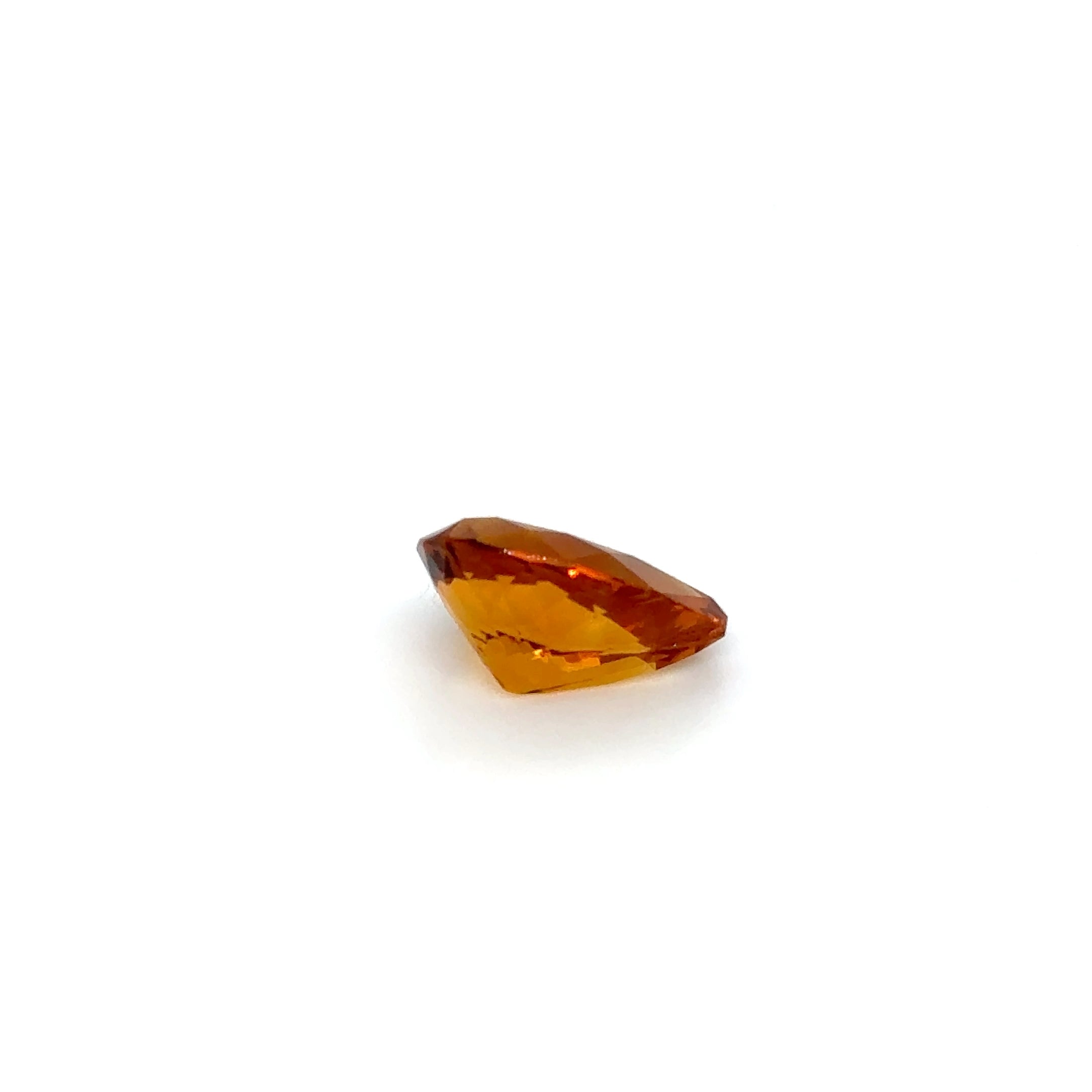 Madeira Citrine Gemstone; Natural Untreated Brazil Citrine, 4.445cts - Mark Oliver Gems