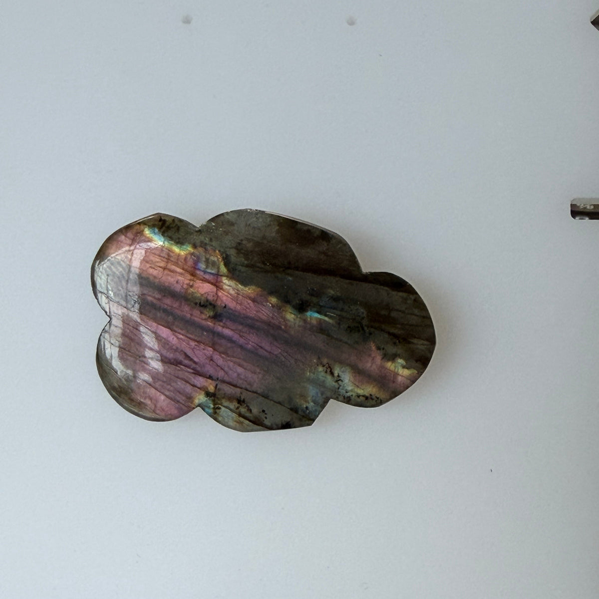 Labradorite Cabochon; Natural Untreated Madagascar Labradorite; 72.790cts