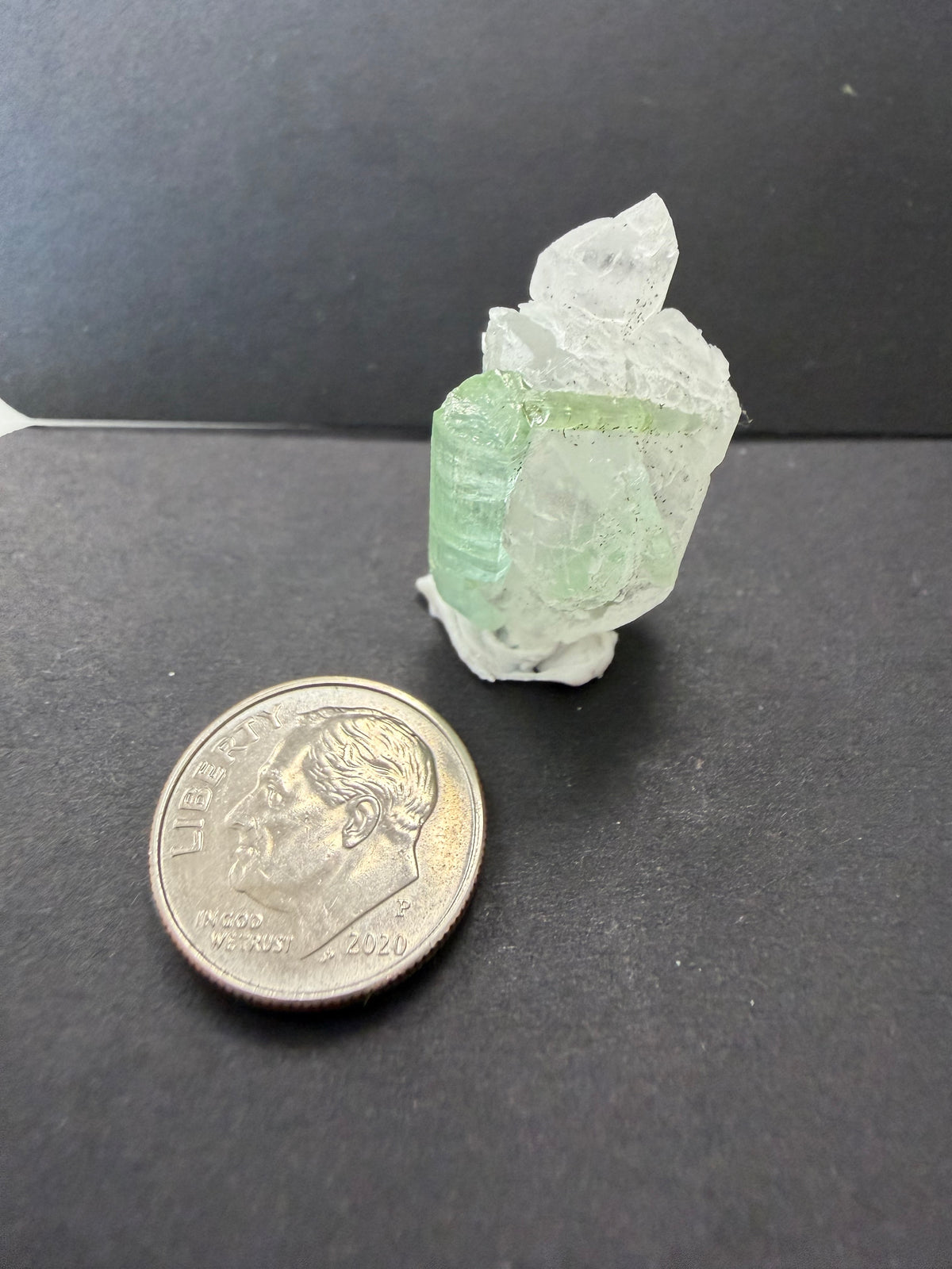 Tourmaline Quartz Crystal; Natural Untreated Afghanistan Raw Tourmaline; 37.690cts