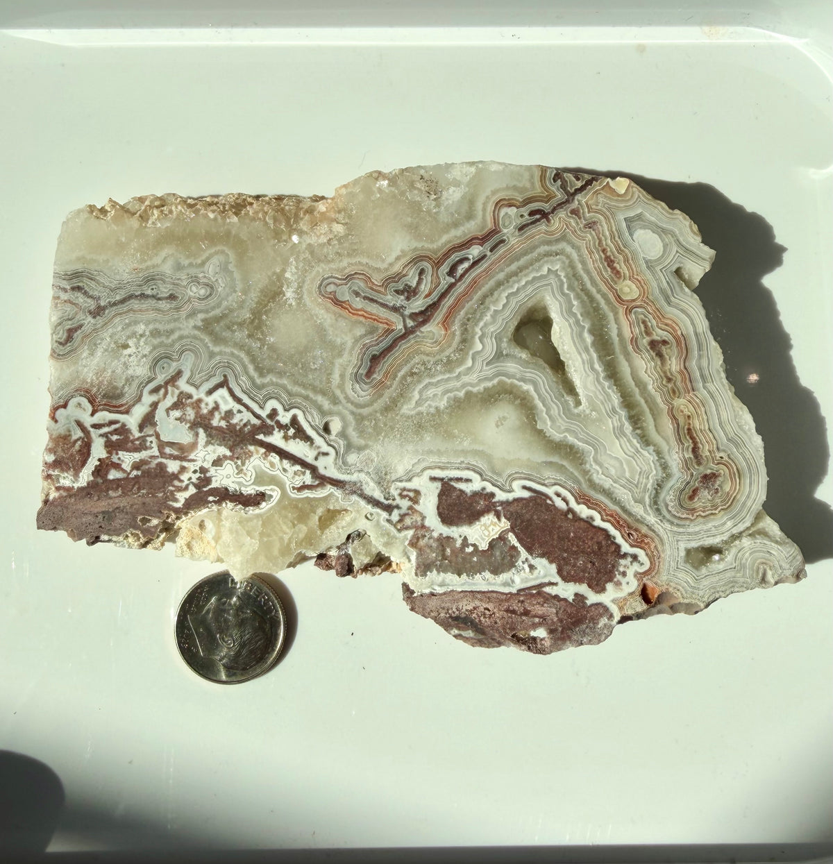 Crazy Lace Agate Slab from Mexico; 171.49 grams