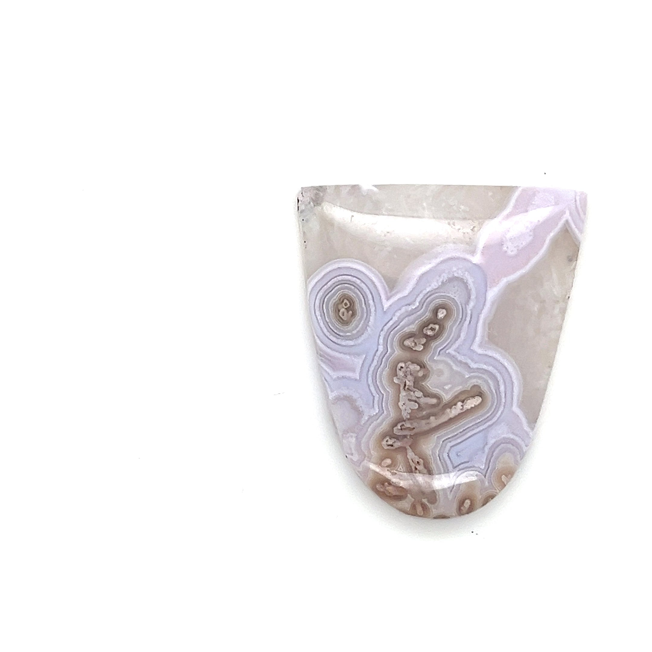 Purple Lace Agate Gemstone; Natural Untreated Mexico Agate, 32.320cts