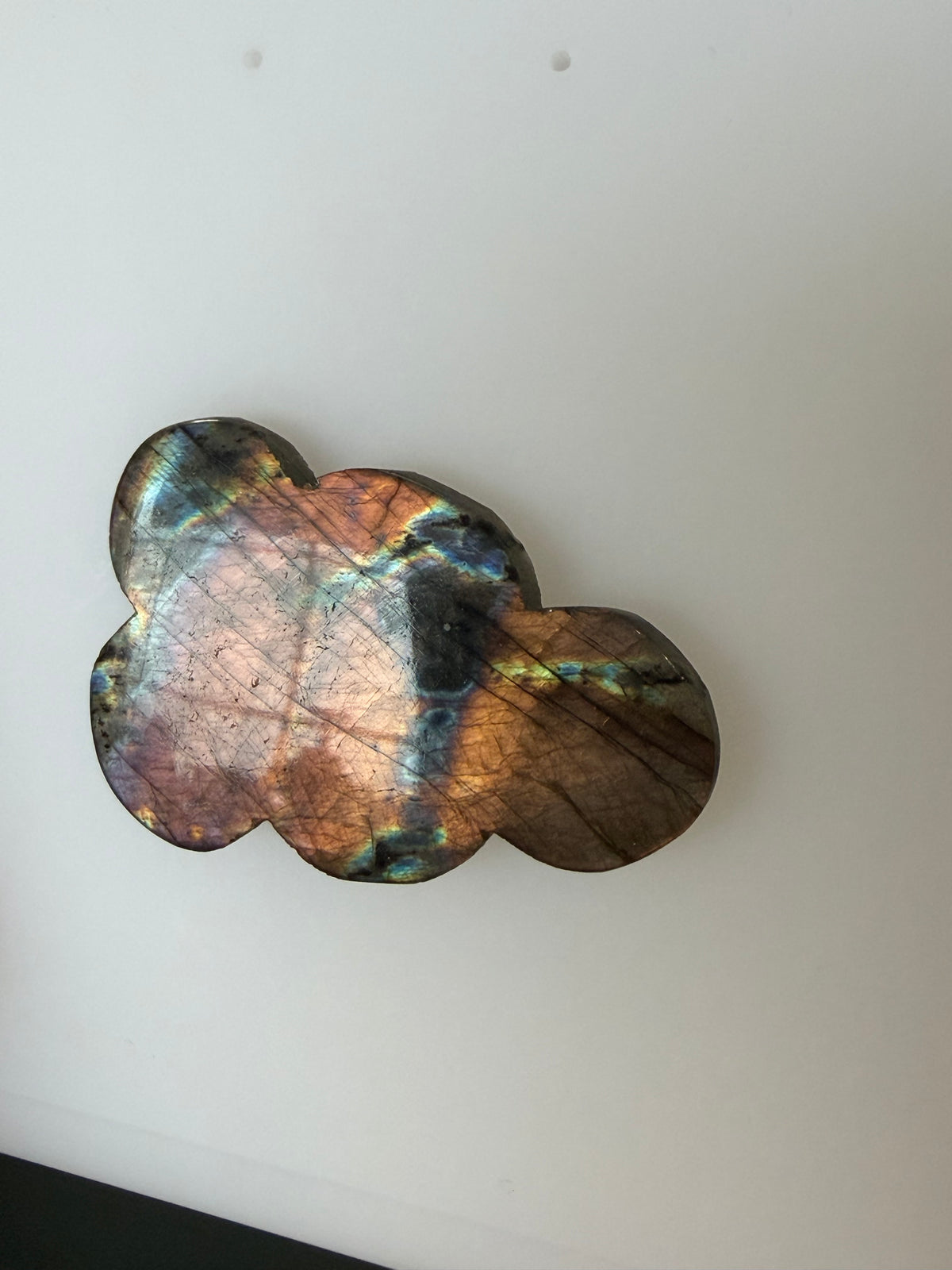Labradorite Cabochon; Natural Untreated Madagascar Labradorite; 71.415cts