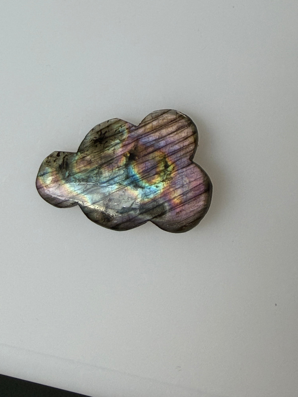 Labradorite Cabochon; Natural Untreated Madagascar Labradorite; 38.250cts