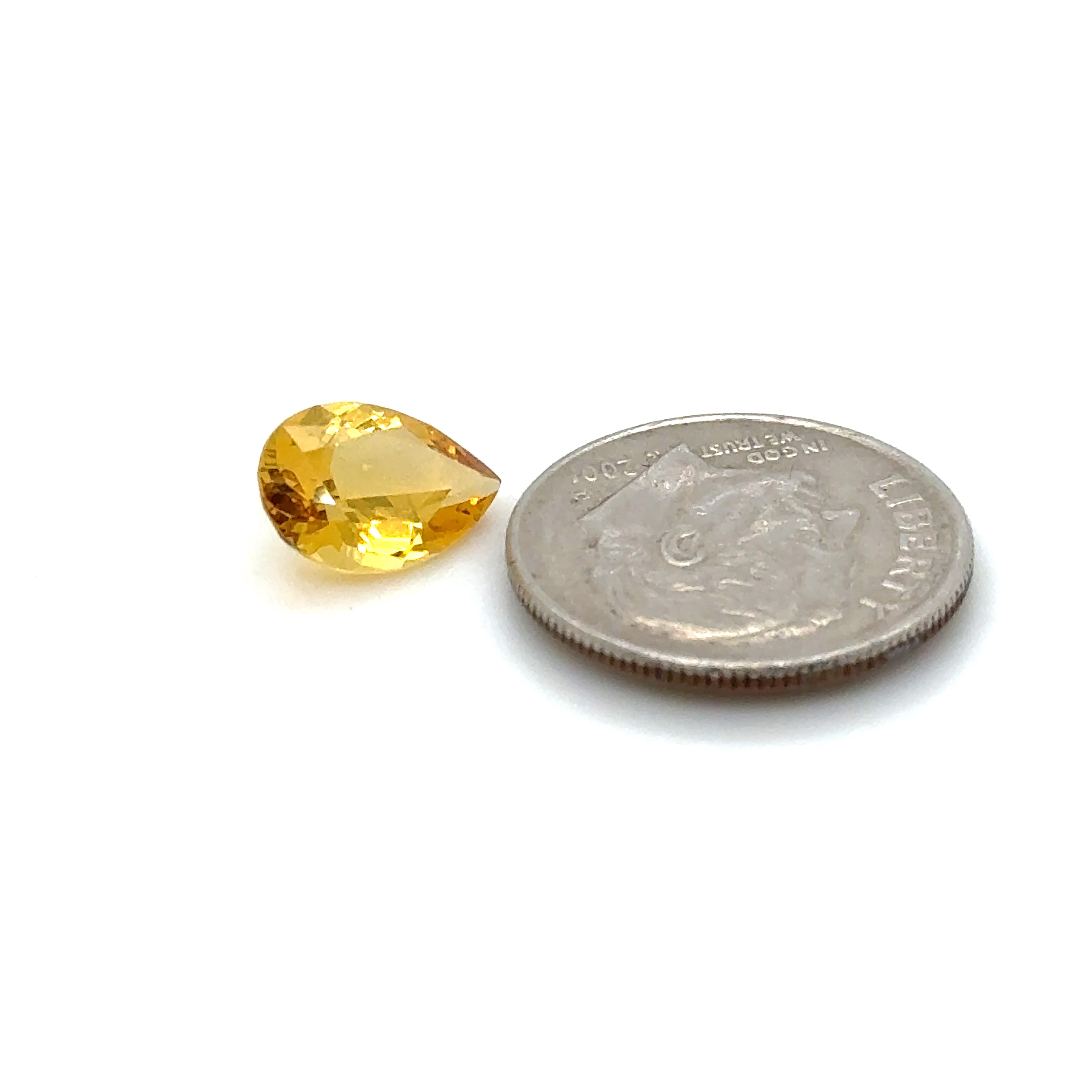 Heliodor Gemstone; Natural Untreated Madagascar Golden Beryl, 1.585cts