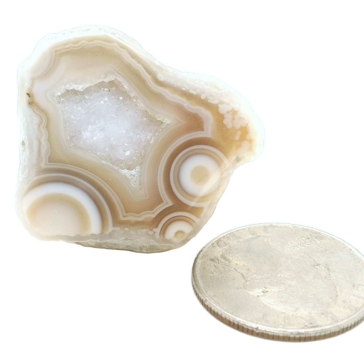 Druzy Agate Geode, 65.955cts