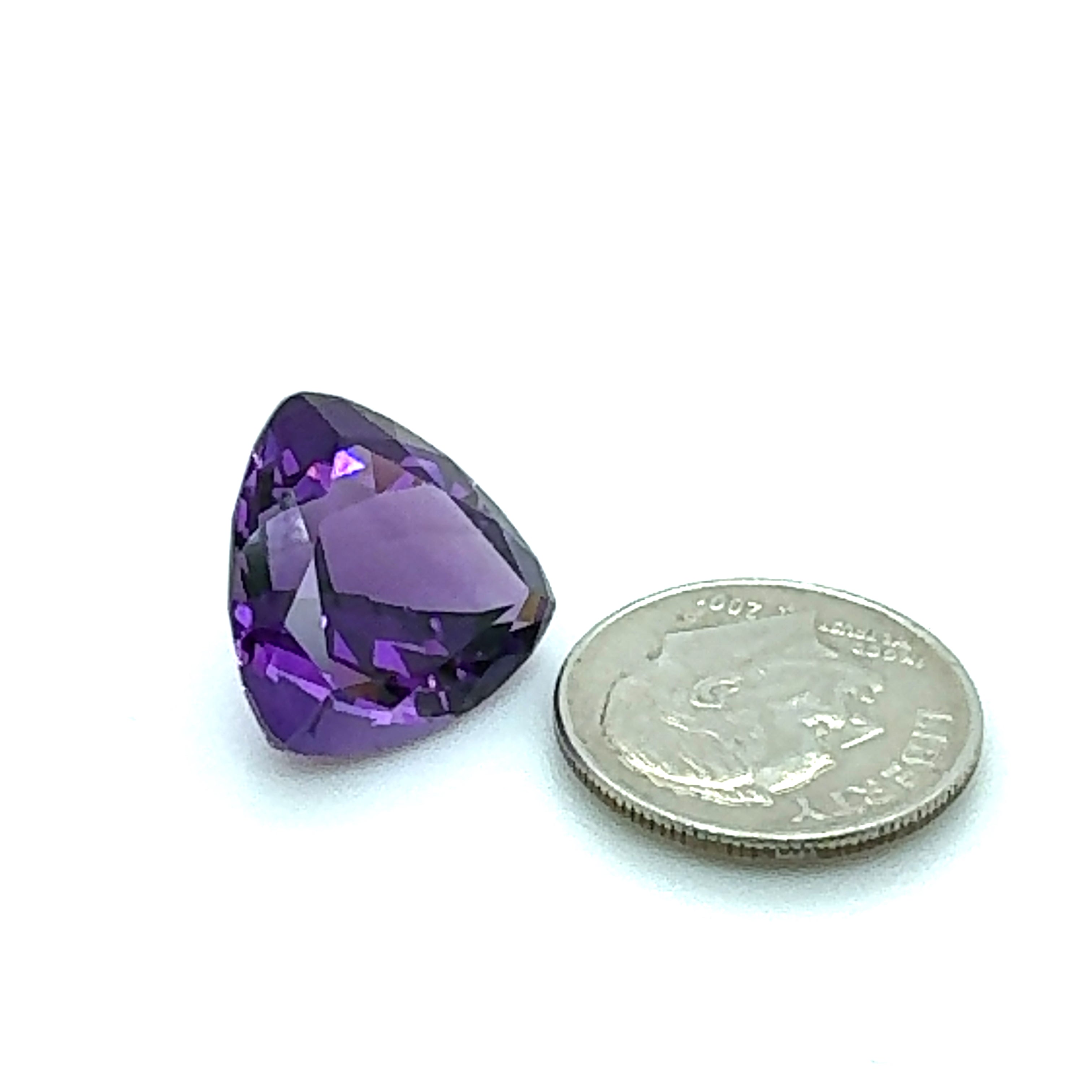 Amethyst Gemstone; Natural Untreated Uruguay Amethyst, 11.000cts - Mark Oliver Gems