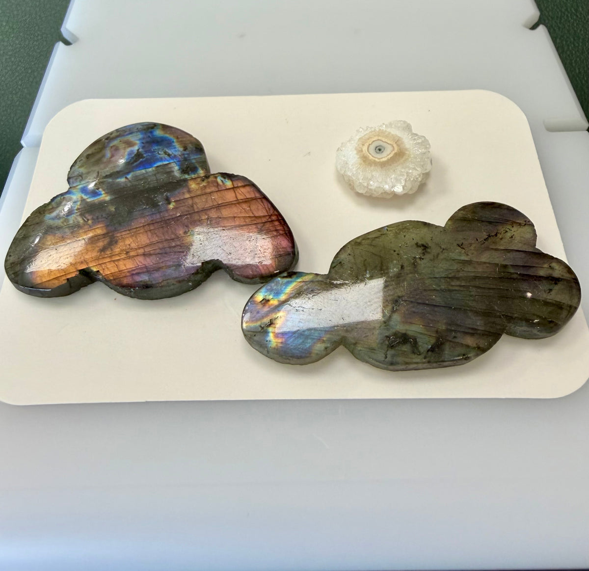 Labradorite and Solar Quartz Scene, 2001