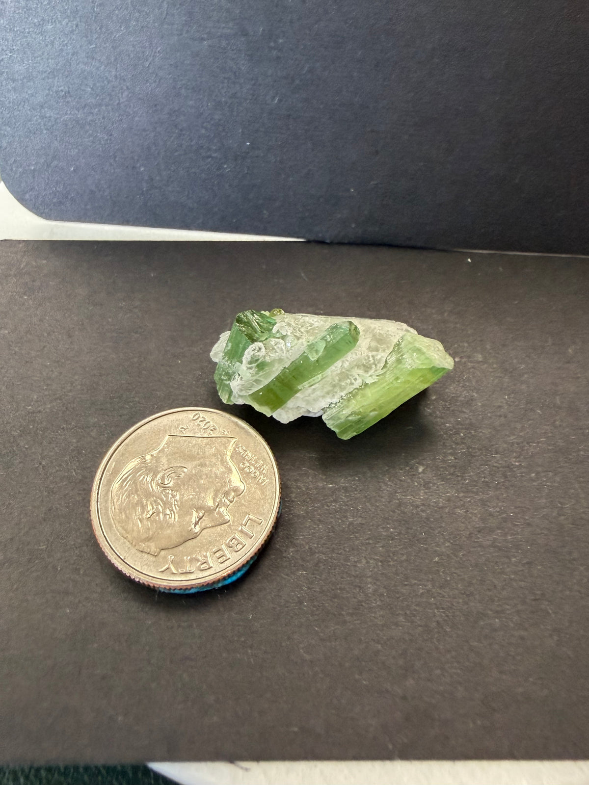 Tourmaline Quartz Crystal; Natural Untreated Afghanistan Raw Tourmaline; 18.875cts