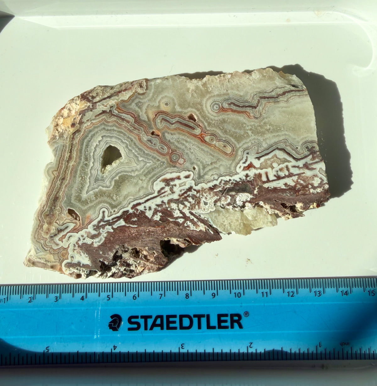 Crazy Lace Agate Slab from Mexico; 171.49 grams