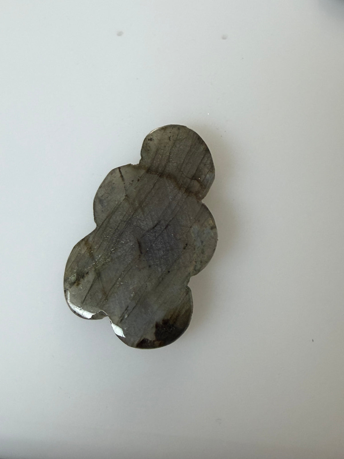 Labradorite Cabochon; Natural Untreated Madagascar Labradorite; 66.165cts