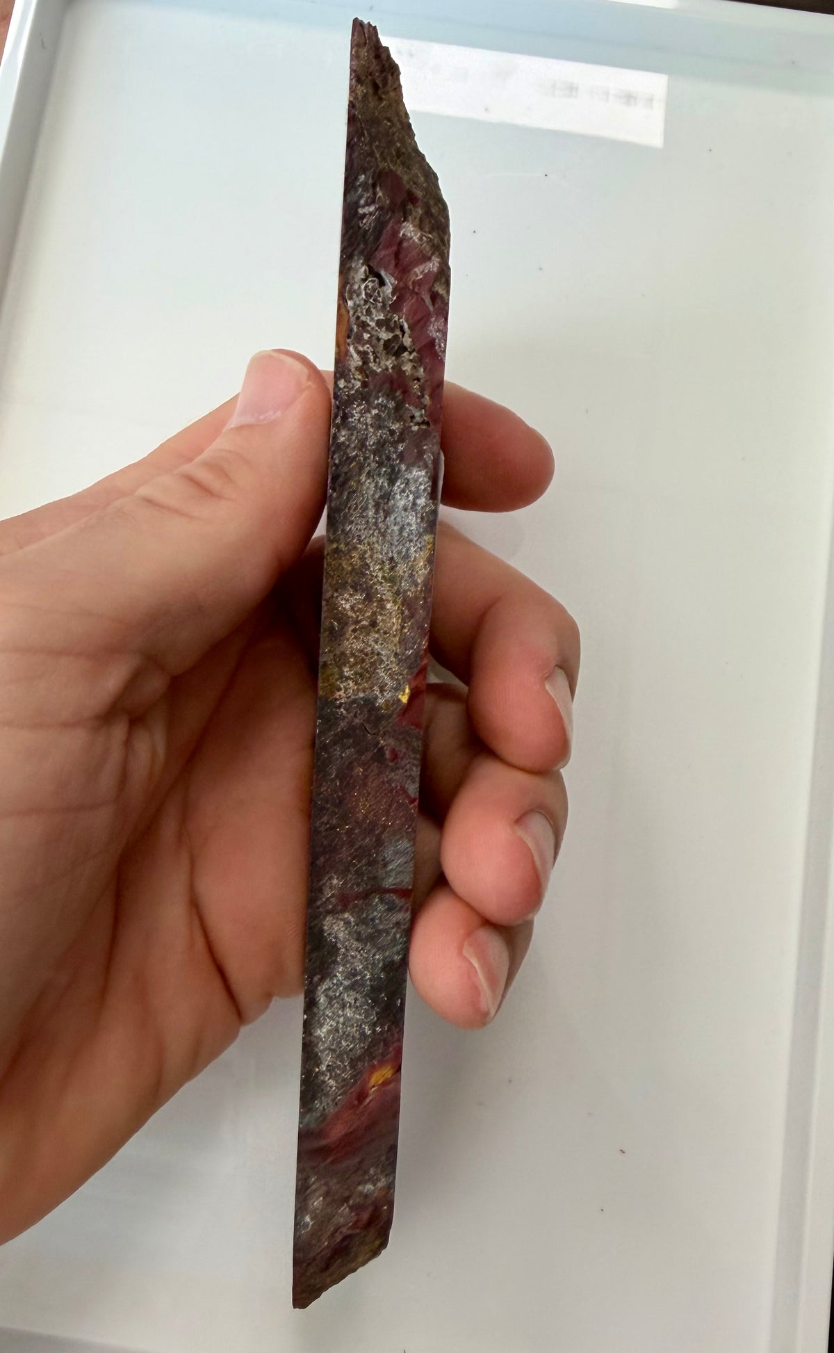 Mookaite Jasper Slab from Australia; 199.44 grams