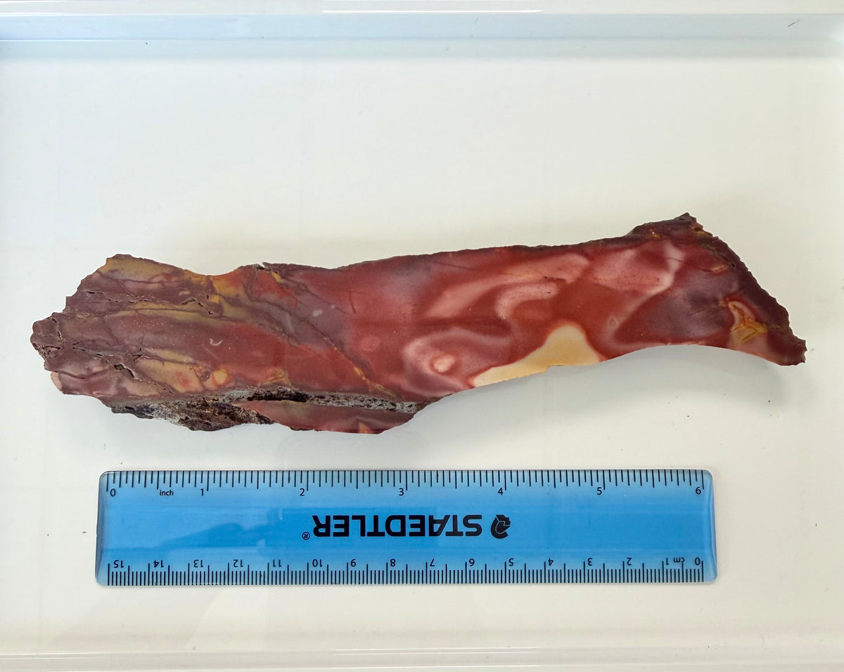 Mookaite Jasper Slab from Australia; 199.44 grams