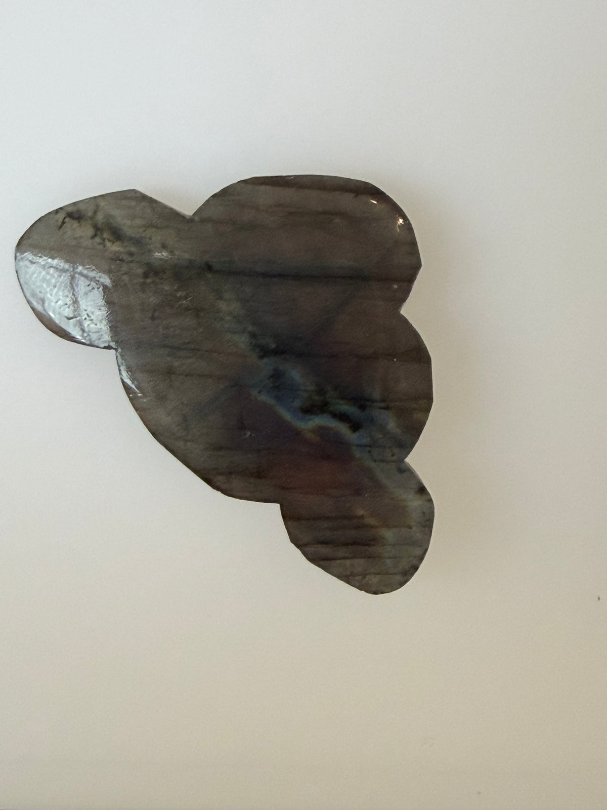 Labradorite Cabochon; Natural Untreated Madagascar Labradorite; 76.225cts