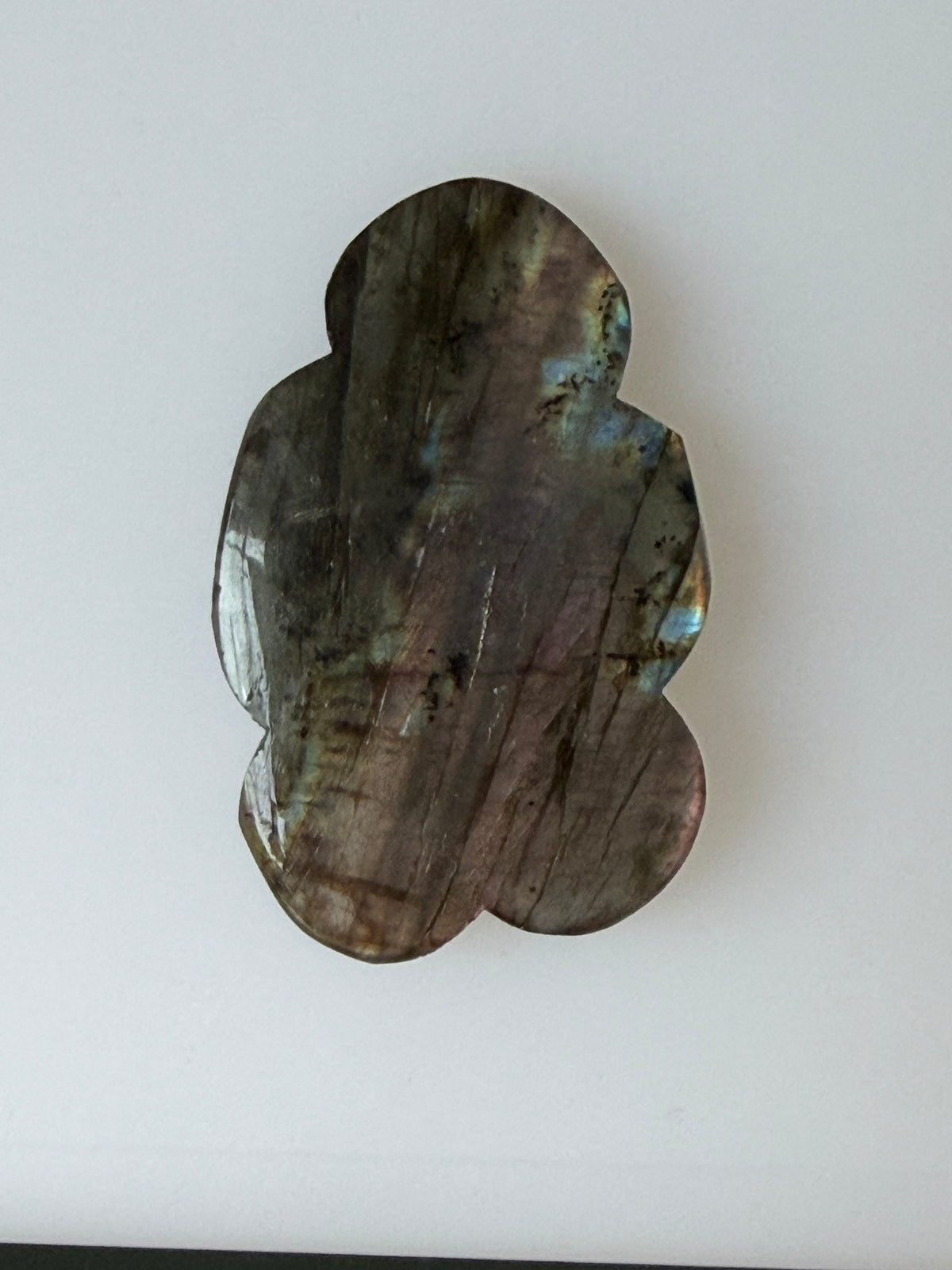 Labradorite Cabochon; Natural Untreated Madagascar Labradorite; 72.790cts