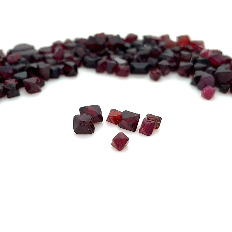 Red Spinel Gemstone; Natural Untreated Burma Spinel Octohedrons, Rough Spinel Crystals, 5ct lot